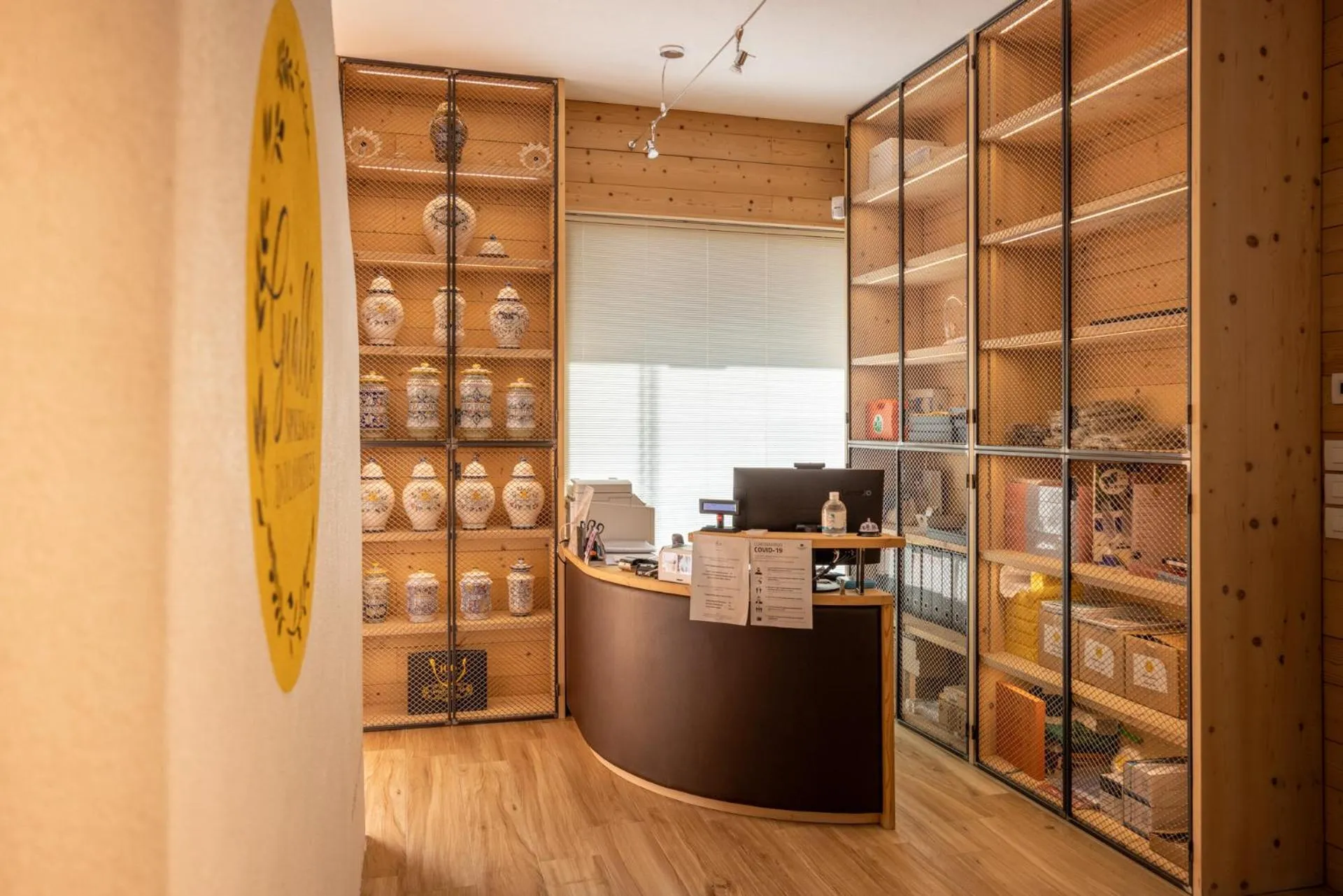 Lobby or reception in Giallo Dolomiti Wellness