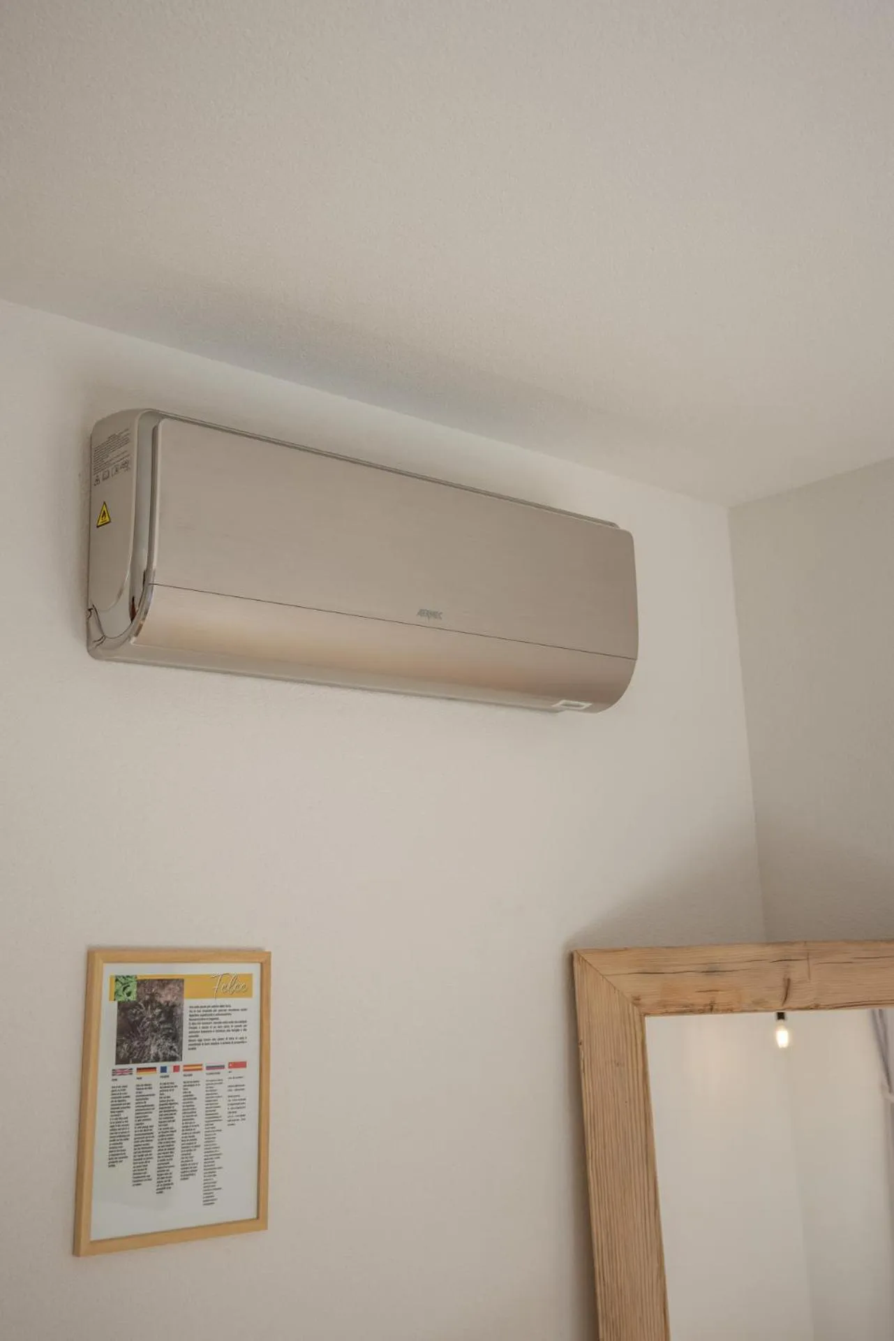 air conditioner in Giallo Dolomiti Wellness