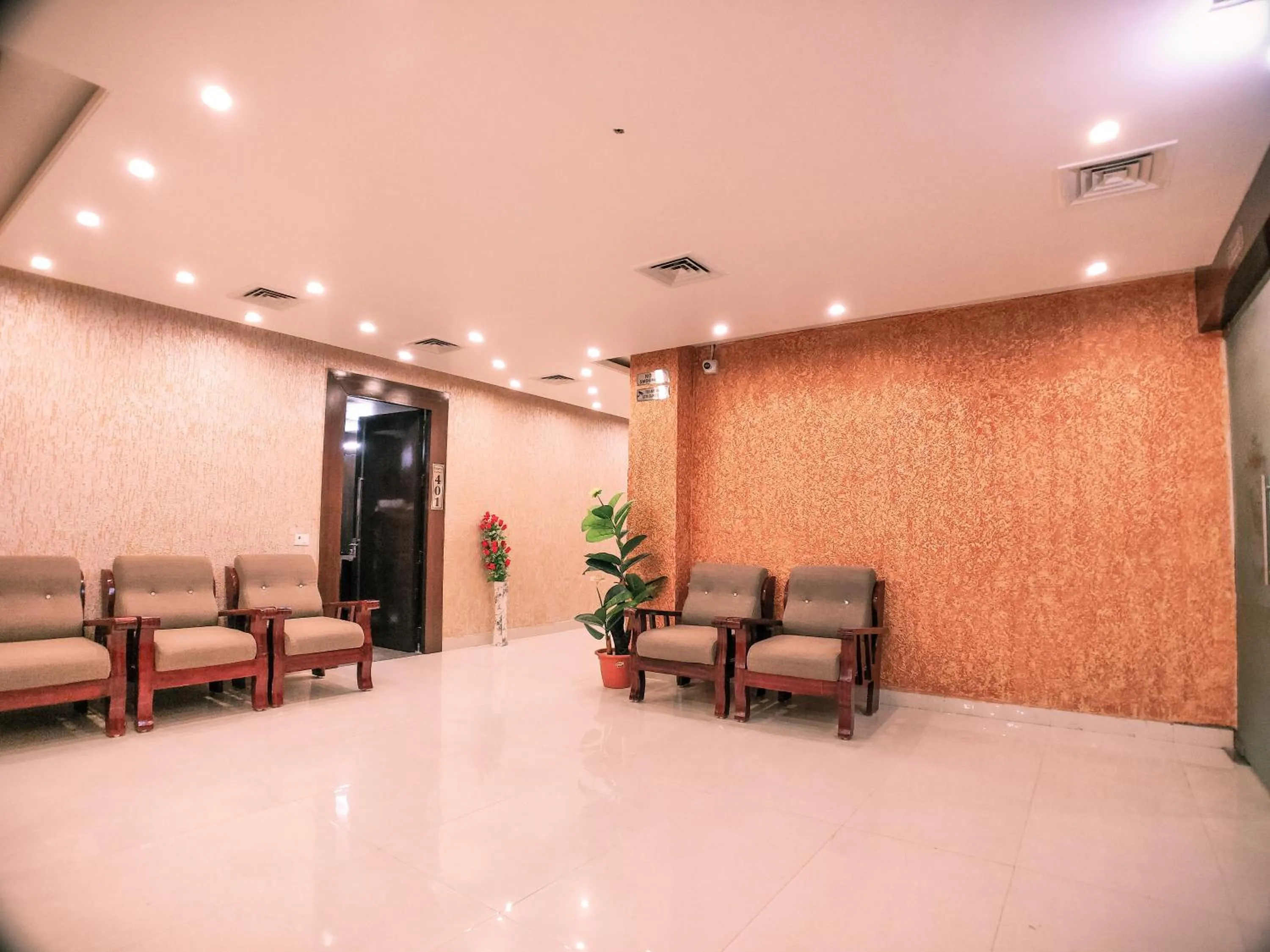 Seating area in Hotel Vishnu Empire