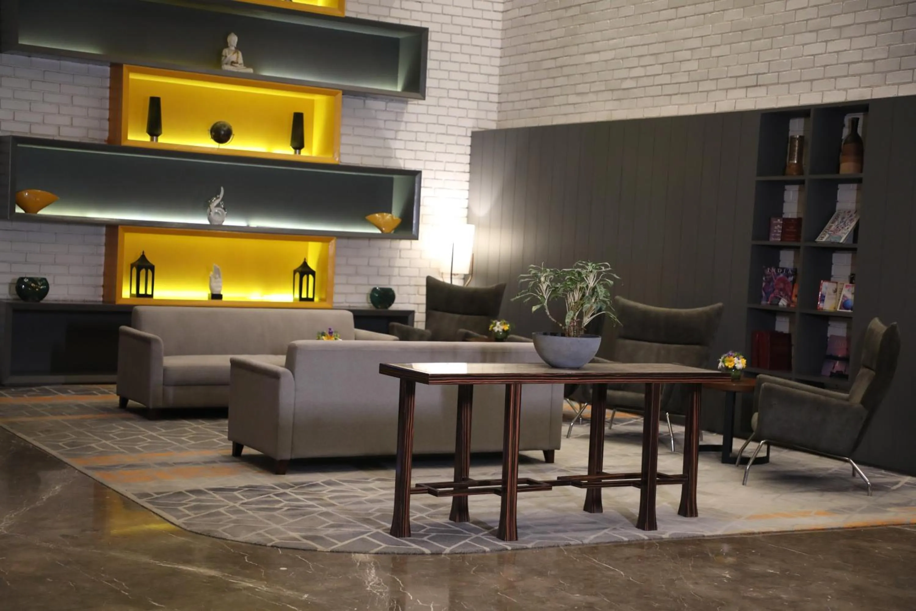 Lobby or reception in The Elite Narasapura, a member of Radisson Individuals