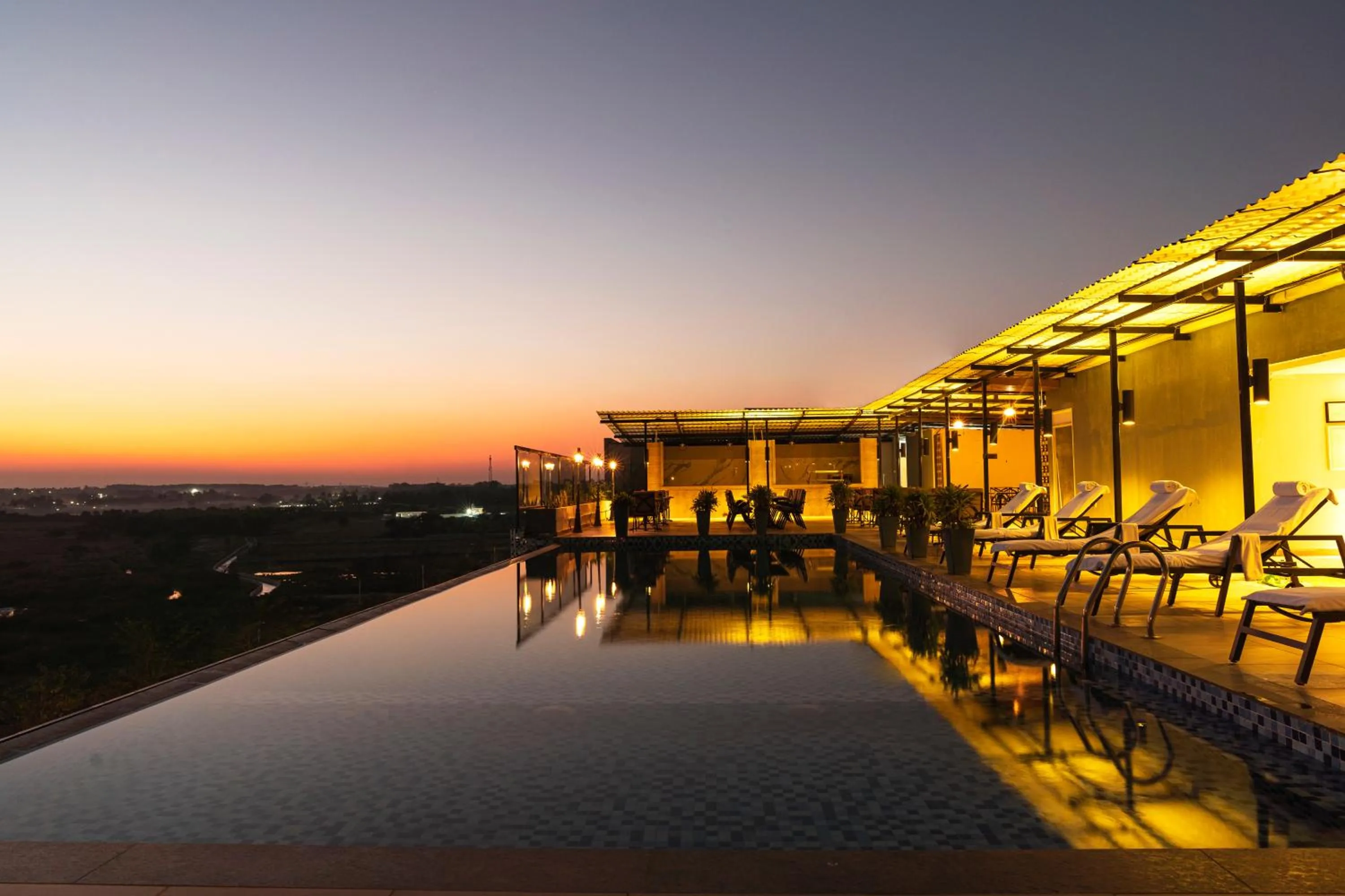 Swimming pool in The Elite Narasapura, a member of Radisson Individuals