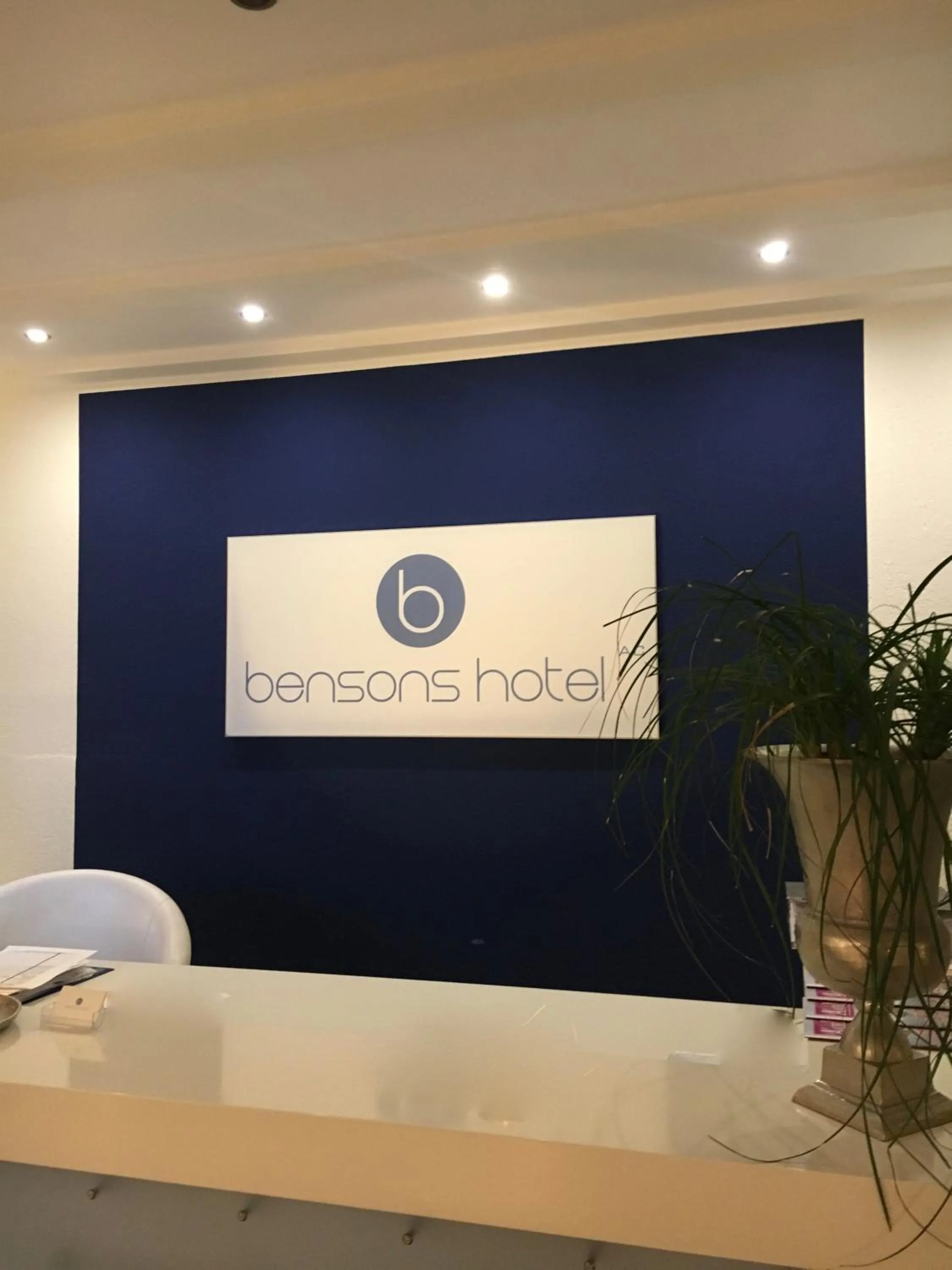 Property logo or sign in bensons hotel