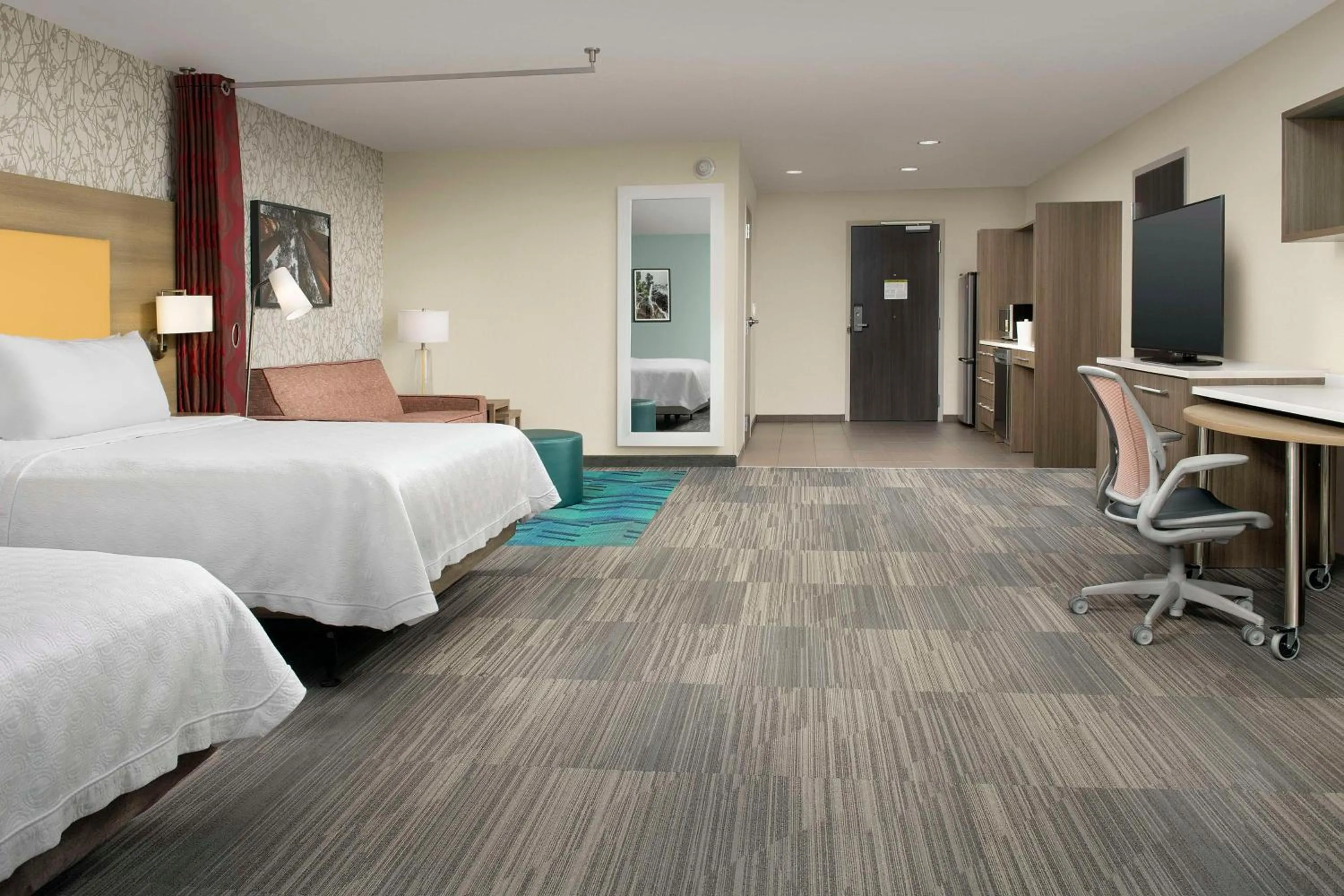 Bedroom, Bed in Home2 Suites By Hilton Clovis Fresno Airport