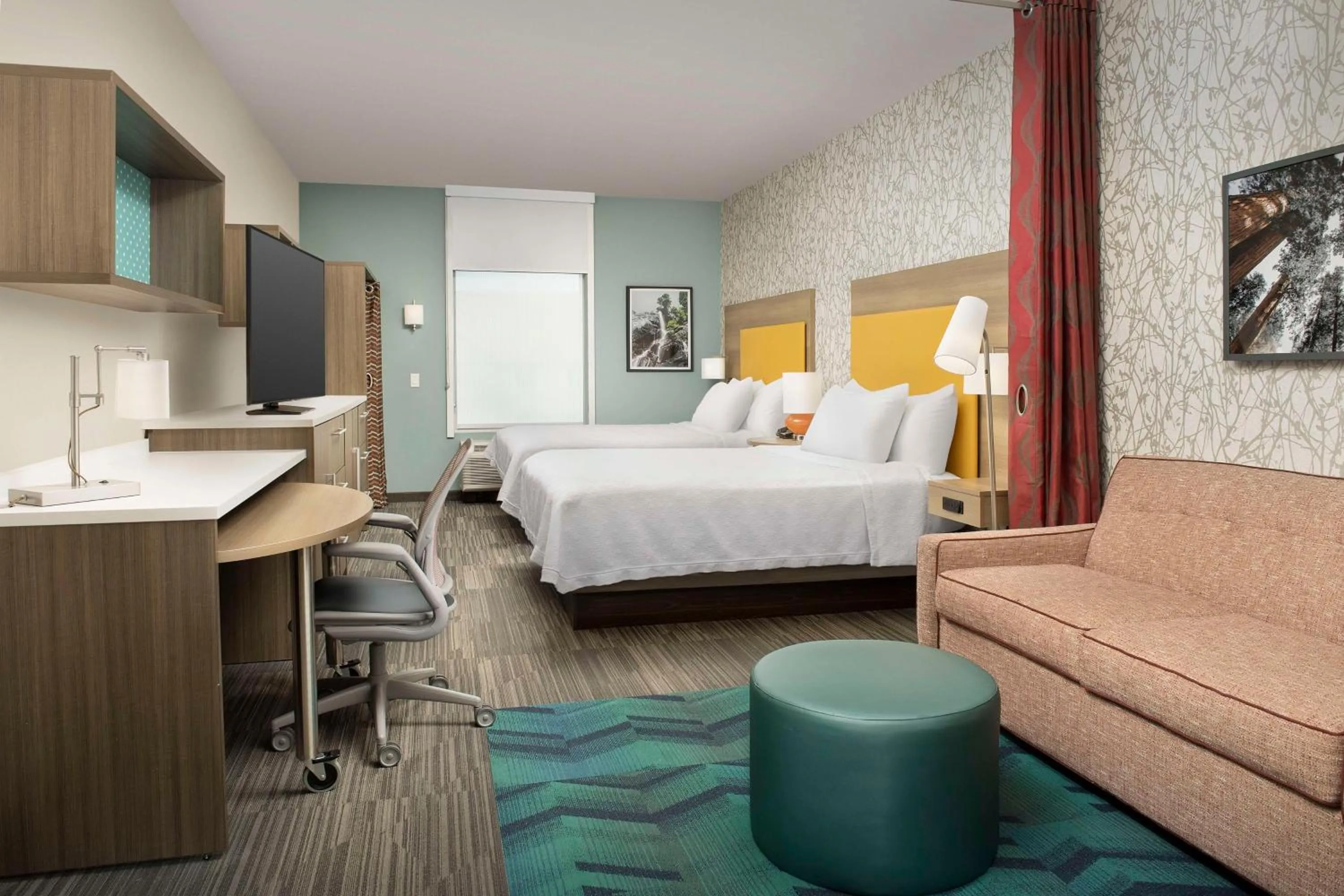 Bedroom, Bed in Home2 Suites By Hilton Clovis Fresno Airport