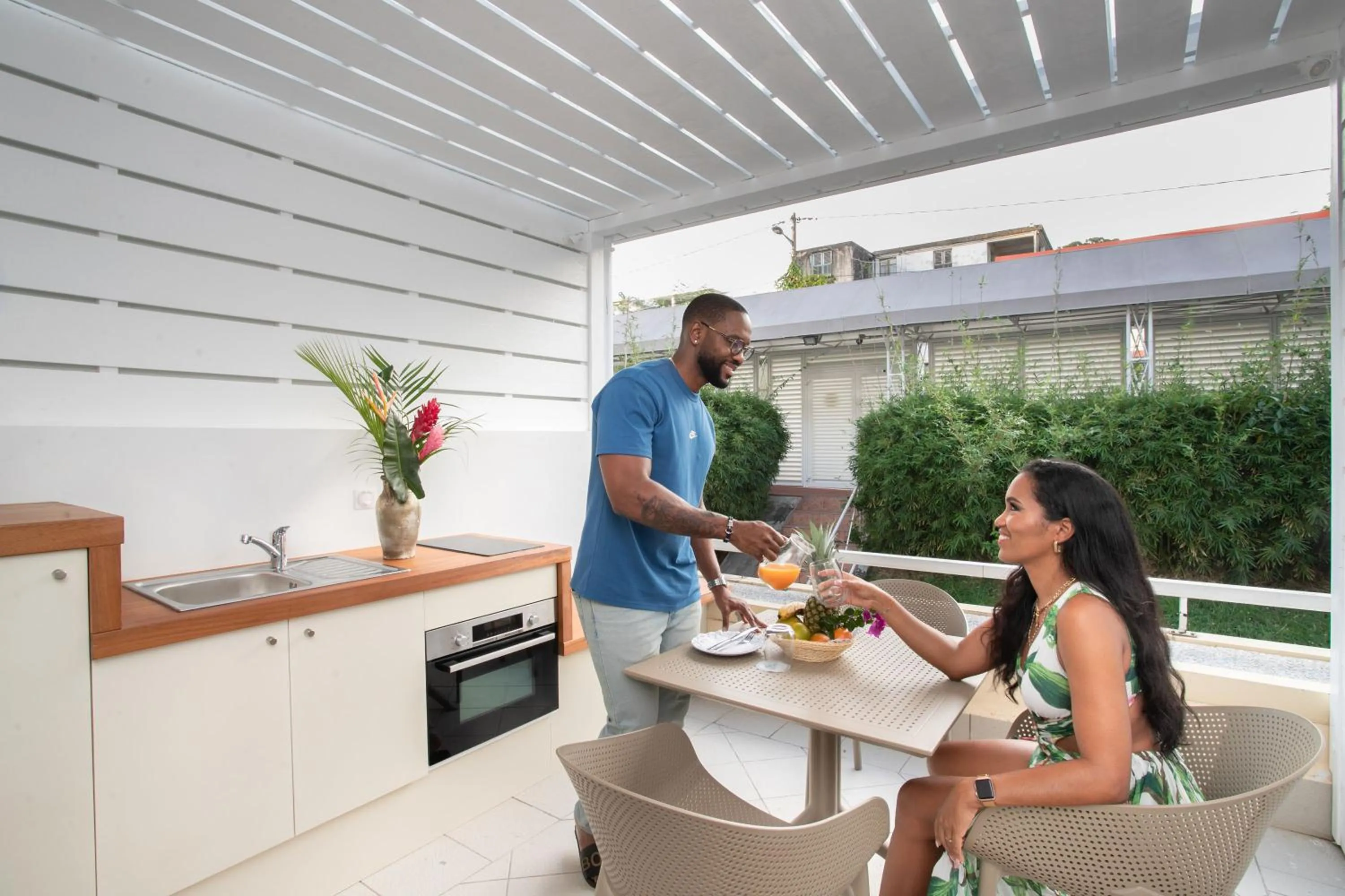 Patio in Karibea Squash Hôtel