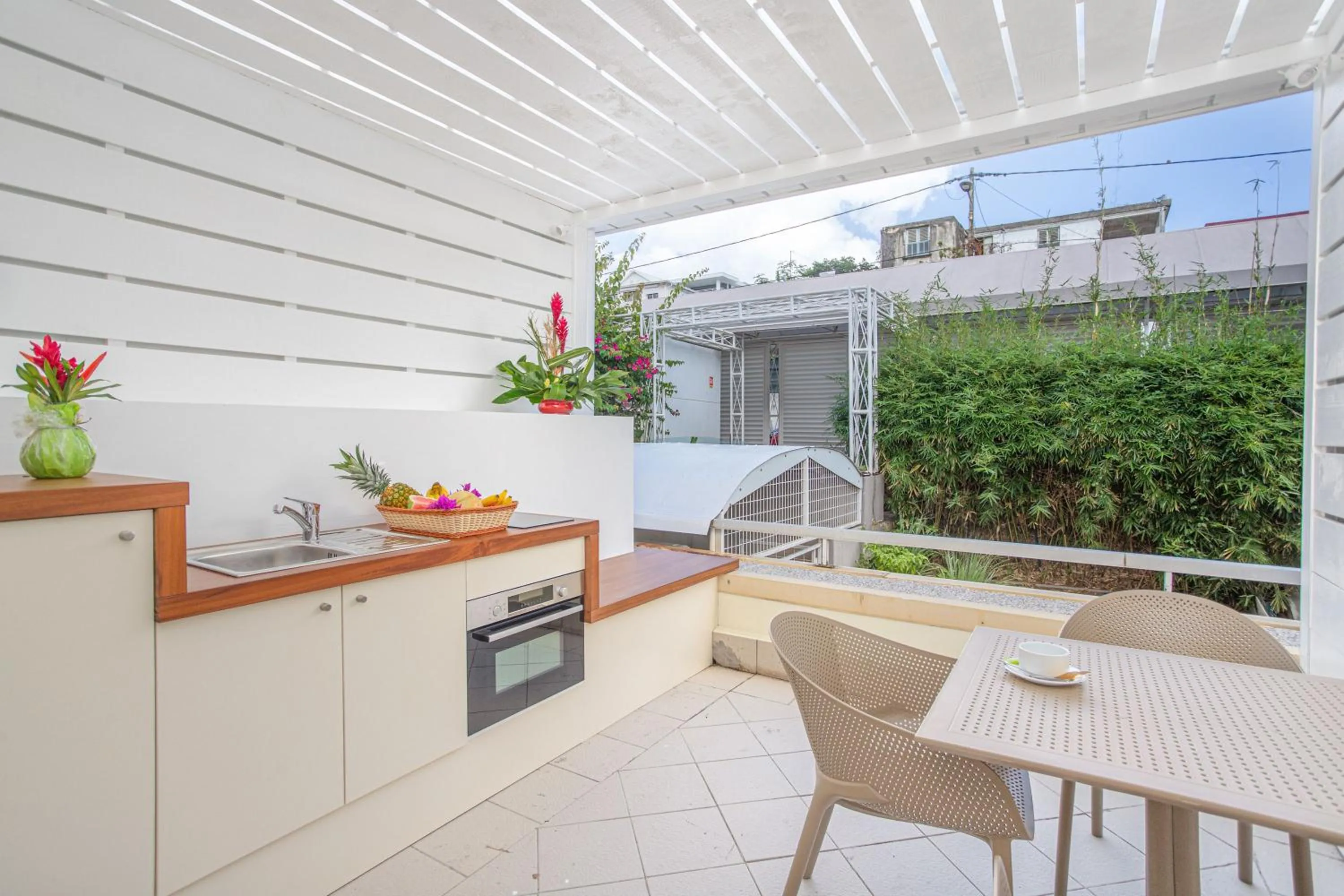 Patio in Karibea Squash Hôtel