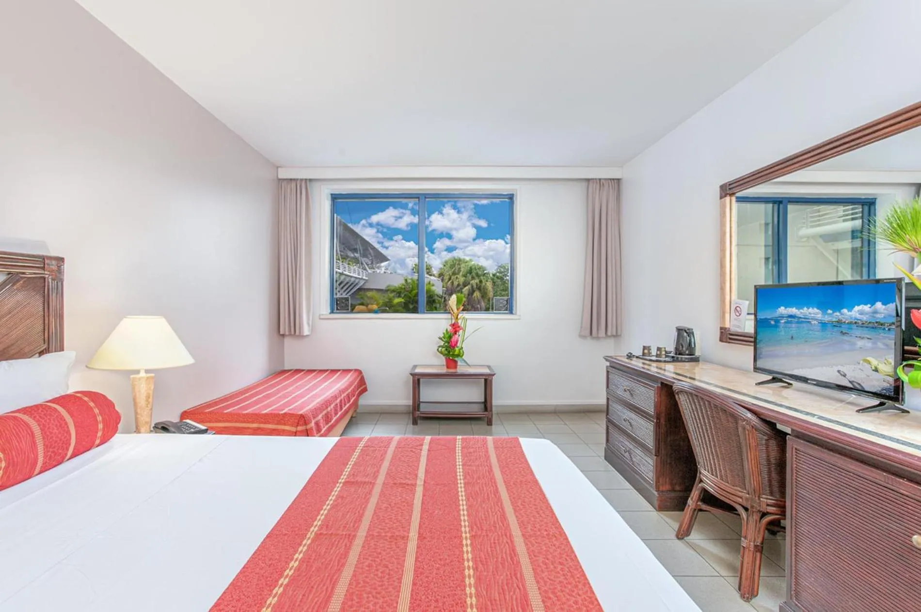 TV and multimedia, Bed in Karibea La Valmenière Hôtel