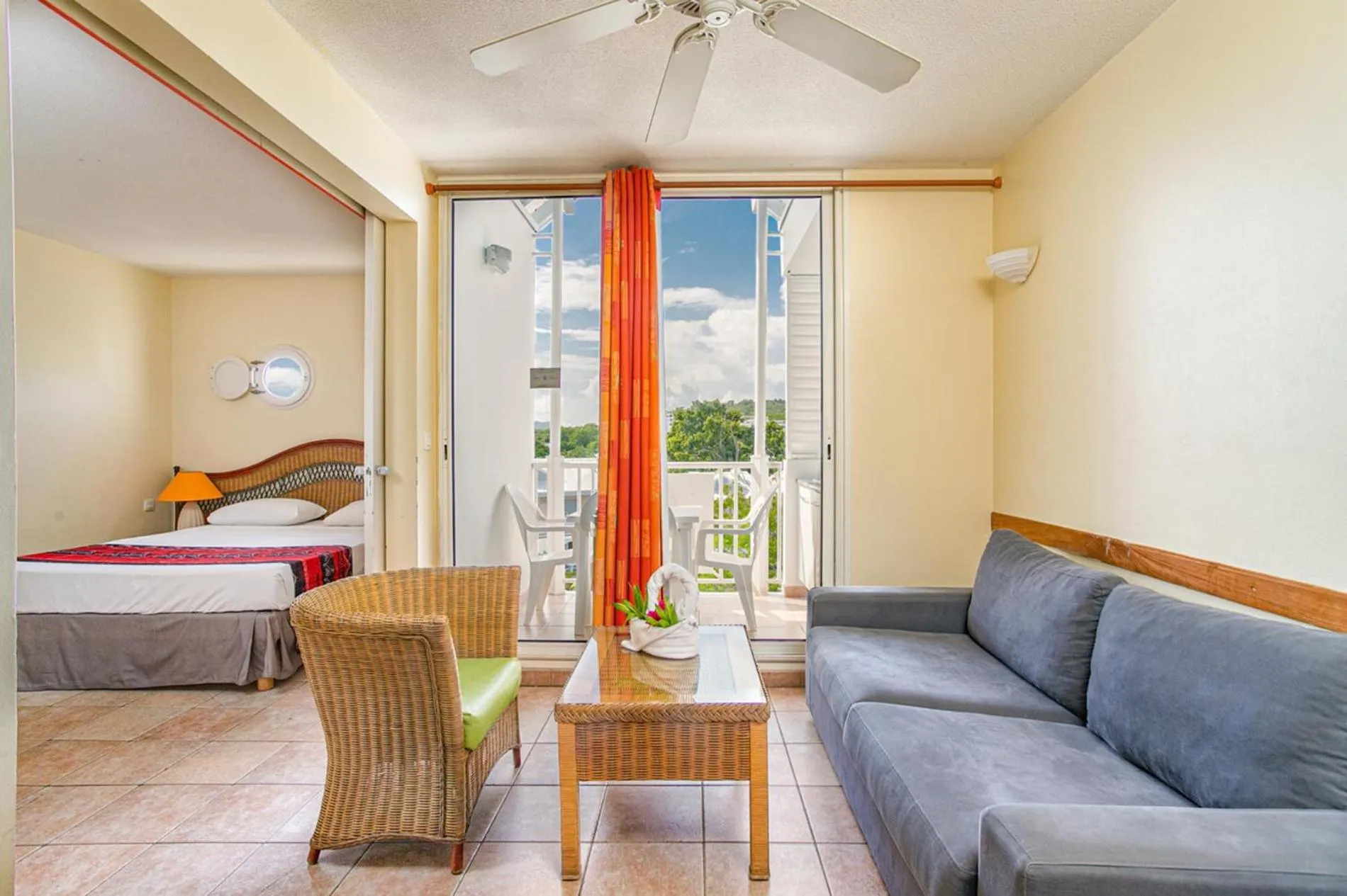 Living room, Bed in Karibea Sainte Luce Hotel