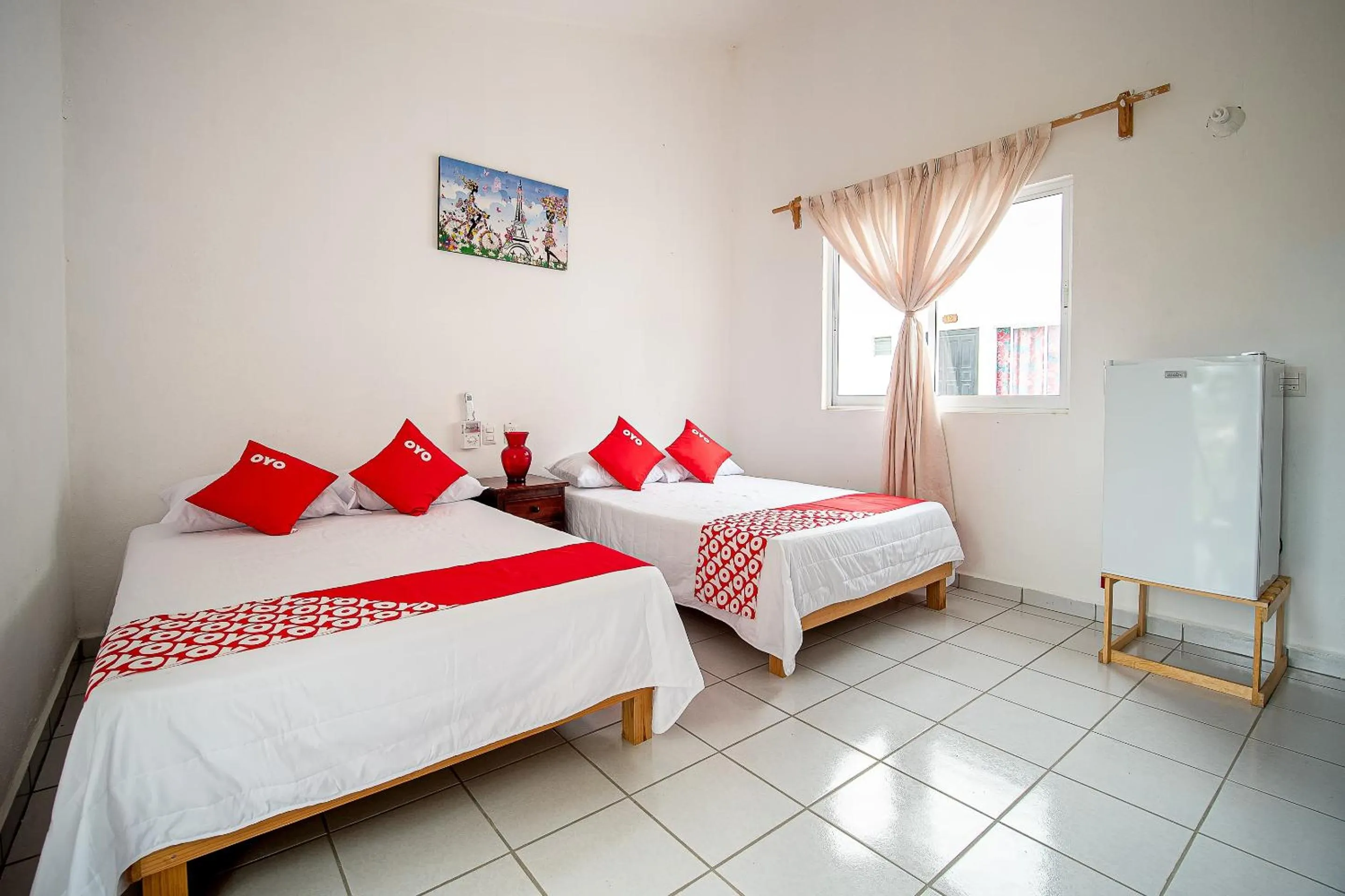 Bedroom, Bed in OYO Hotel Posada San Vicente, Huatulco