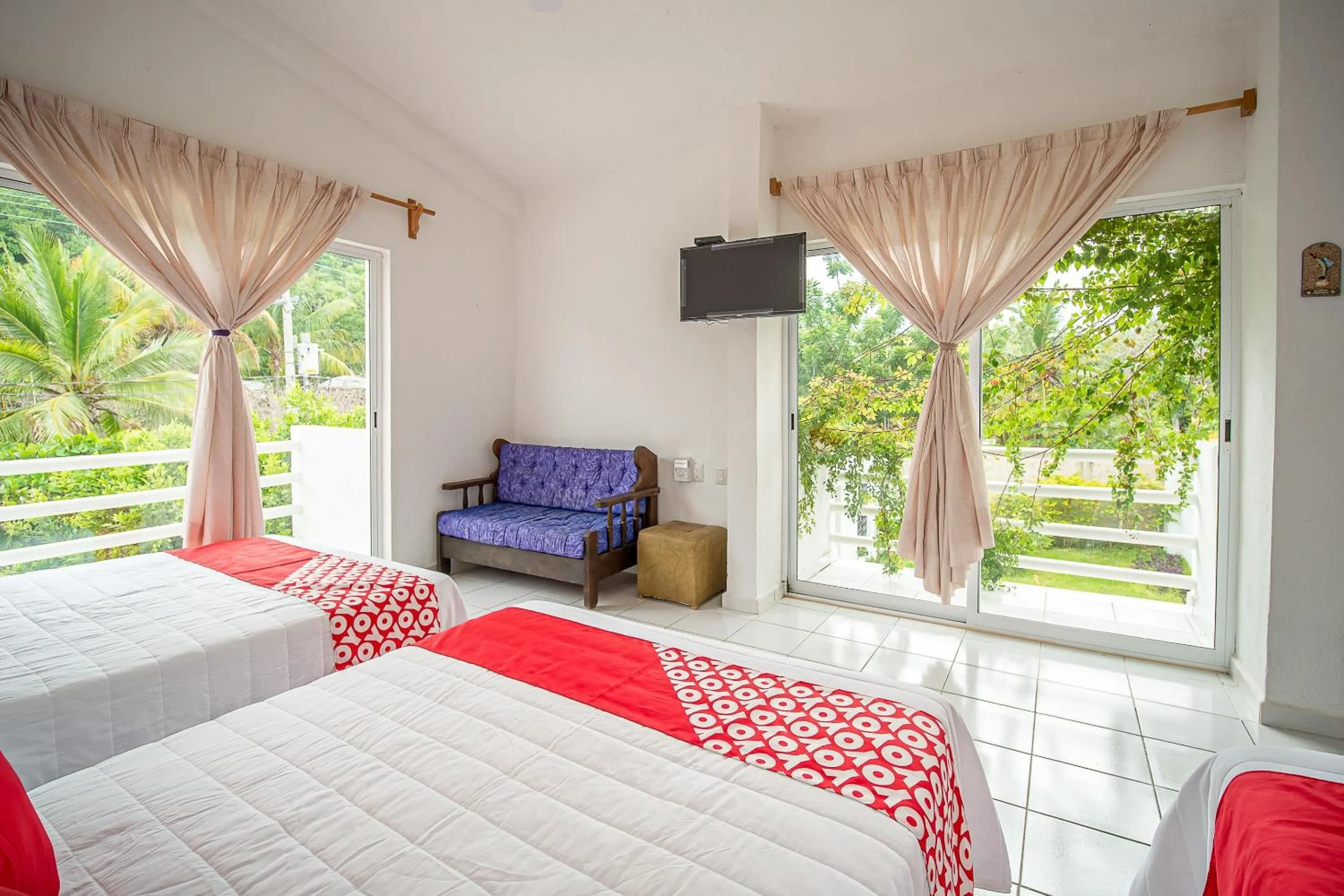 Bedroom, Bed in OYO Hotel Posada San Vicente, Huatulco