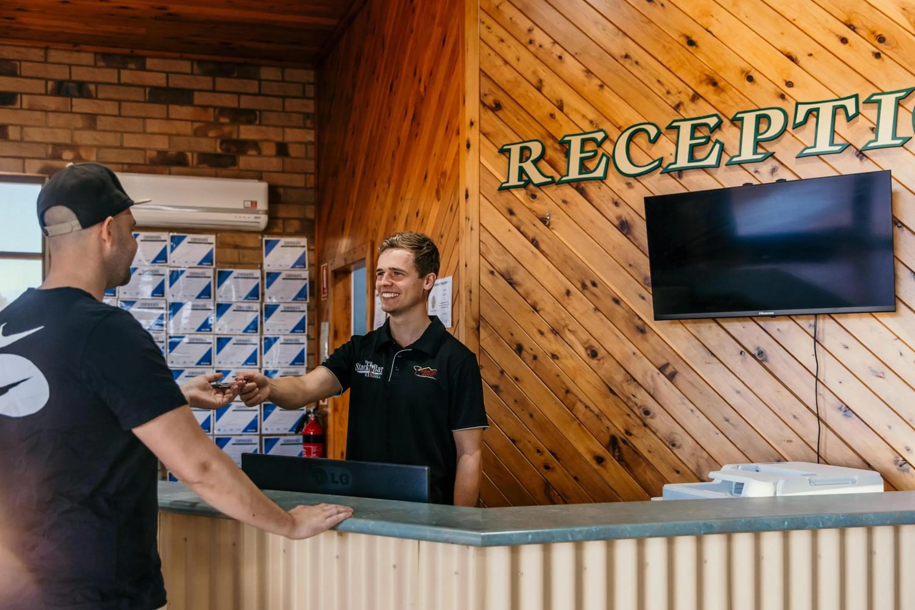 Lobby or reception in Abacus Motel