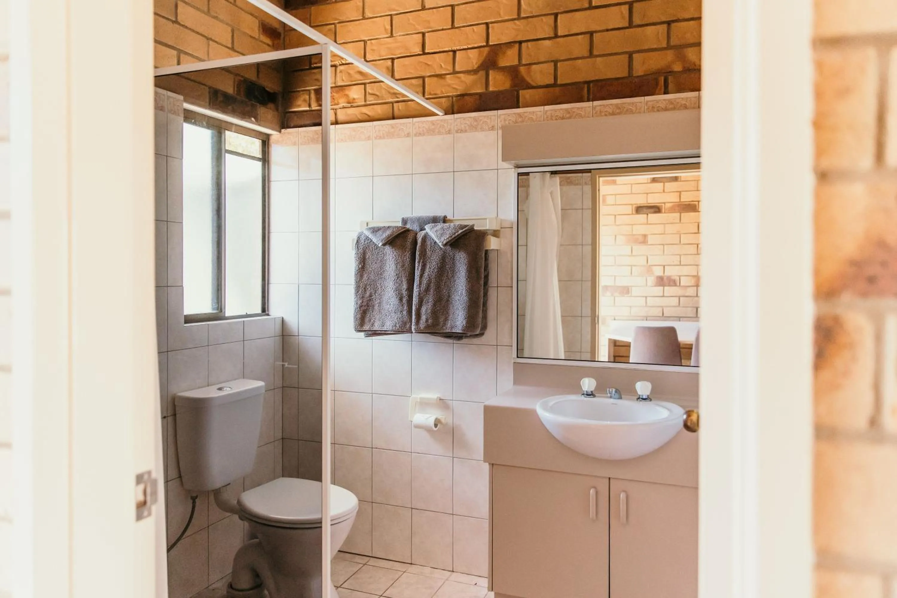 Toilet in Abacus Motel