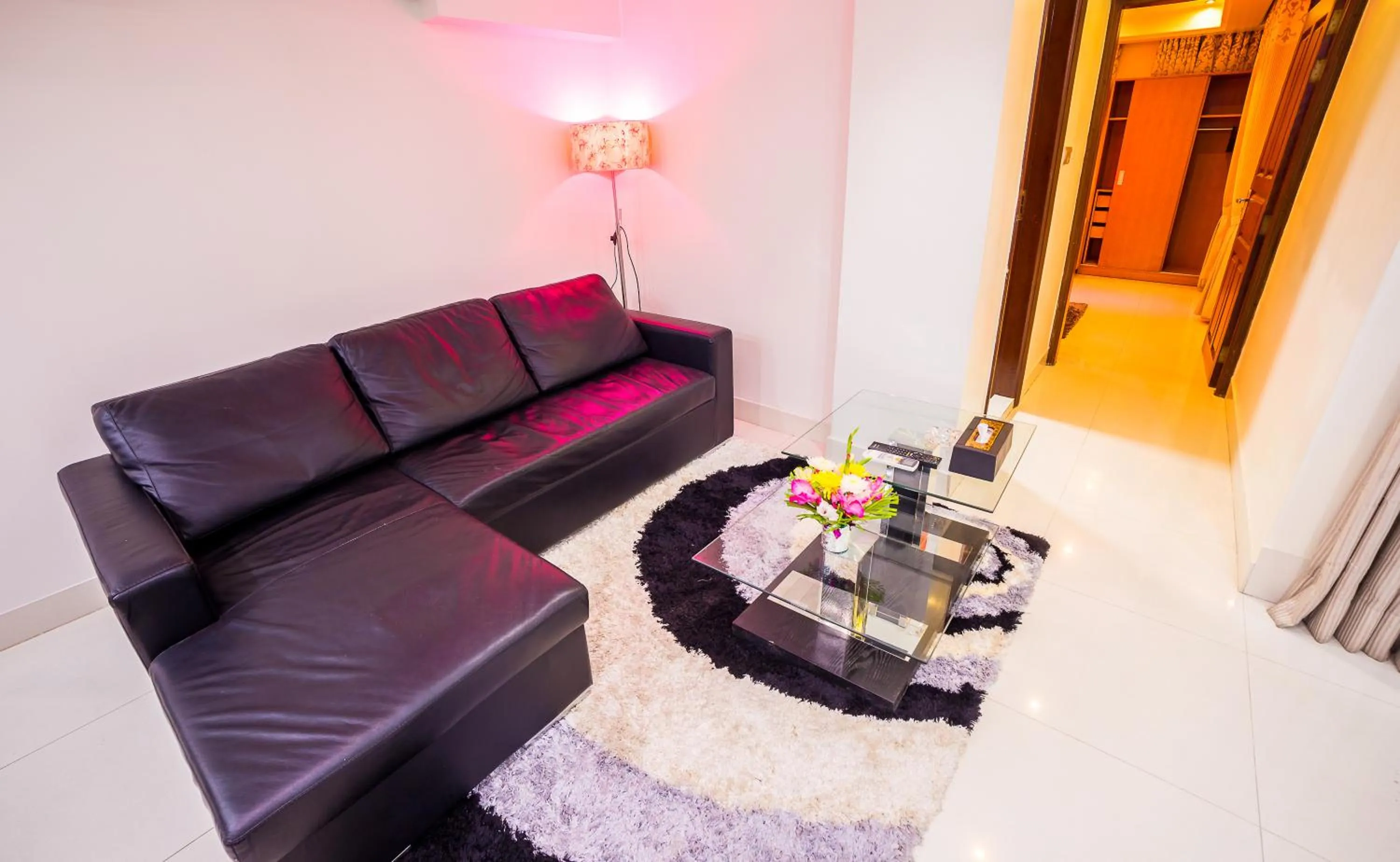 Seating area in Nascent Gardenia Luxury Suites