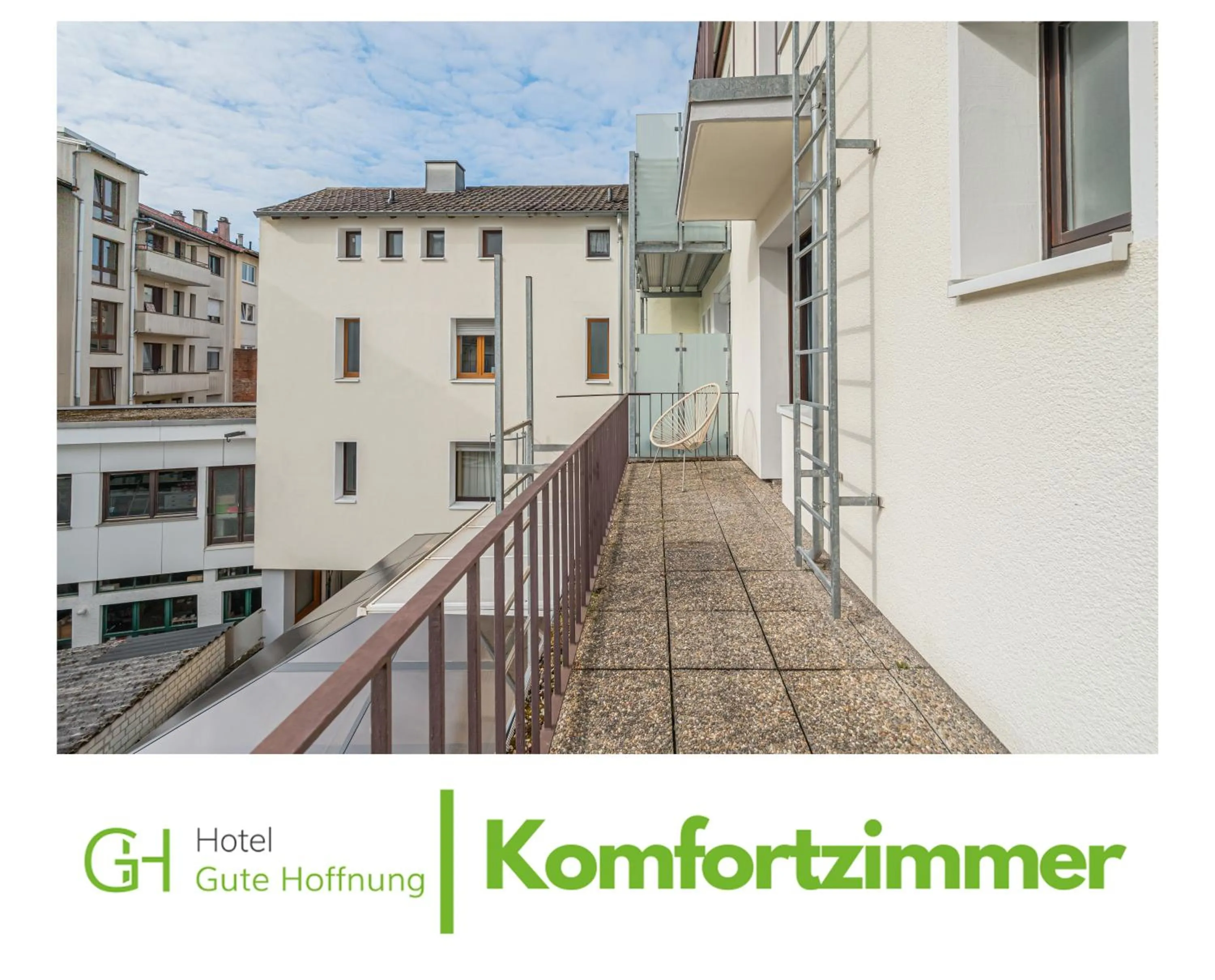 Balcony/Terrace in Hotel Gute Hoffnung Pforzheim
