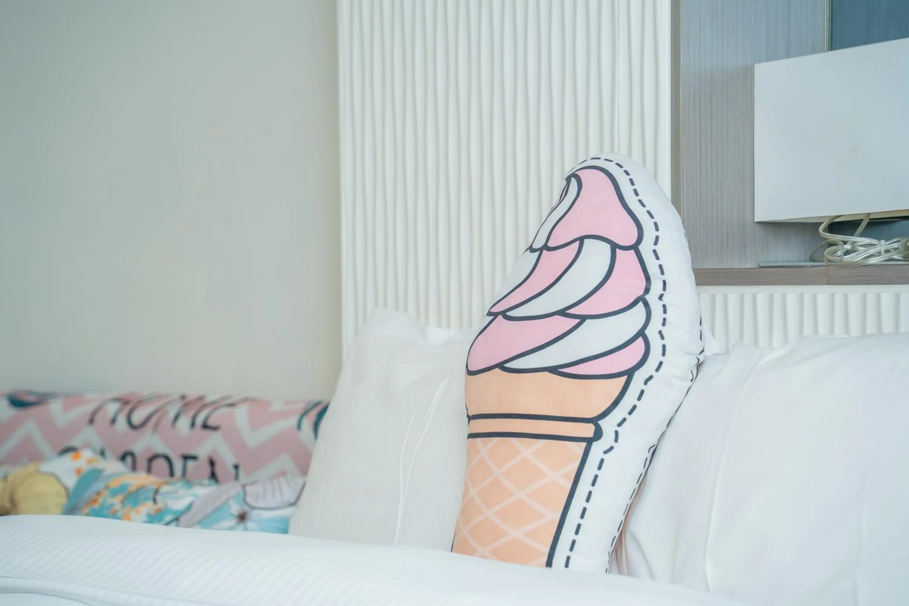 Bed in 日月潭天月水色民宿 (老街-停車-度假）skylight bnb