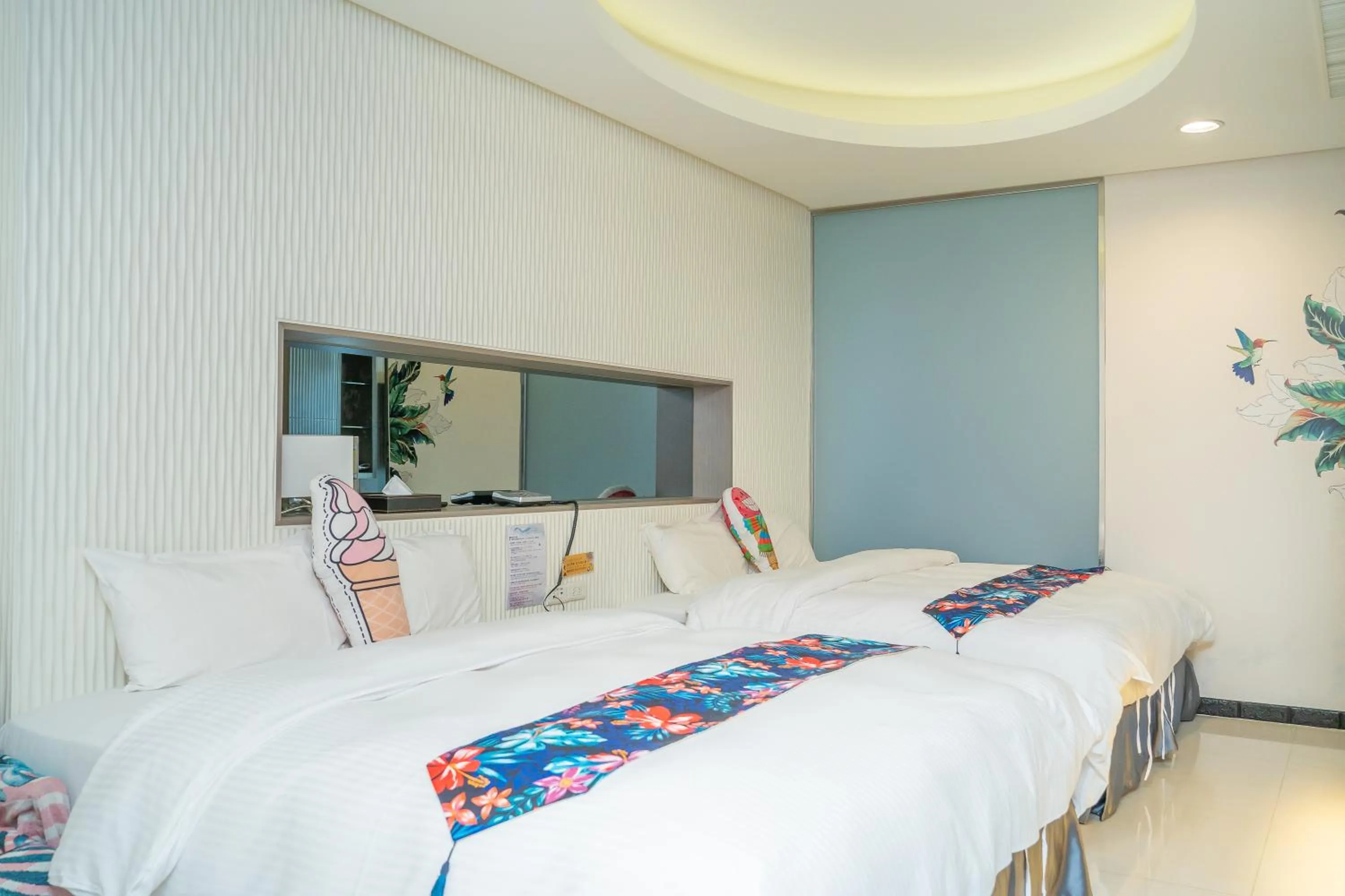 Bedroom, Bed in 日月潭天月水色民宿 (老街-停車-度假）skylight bnb