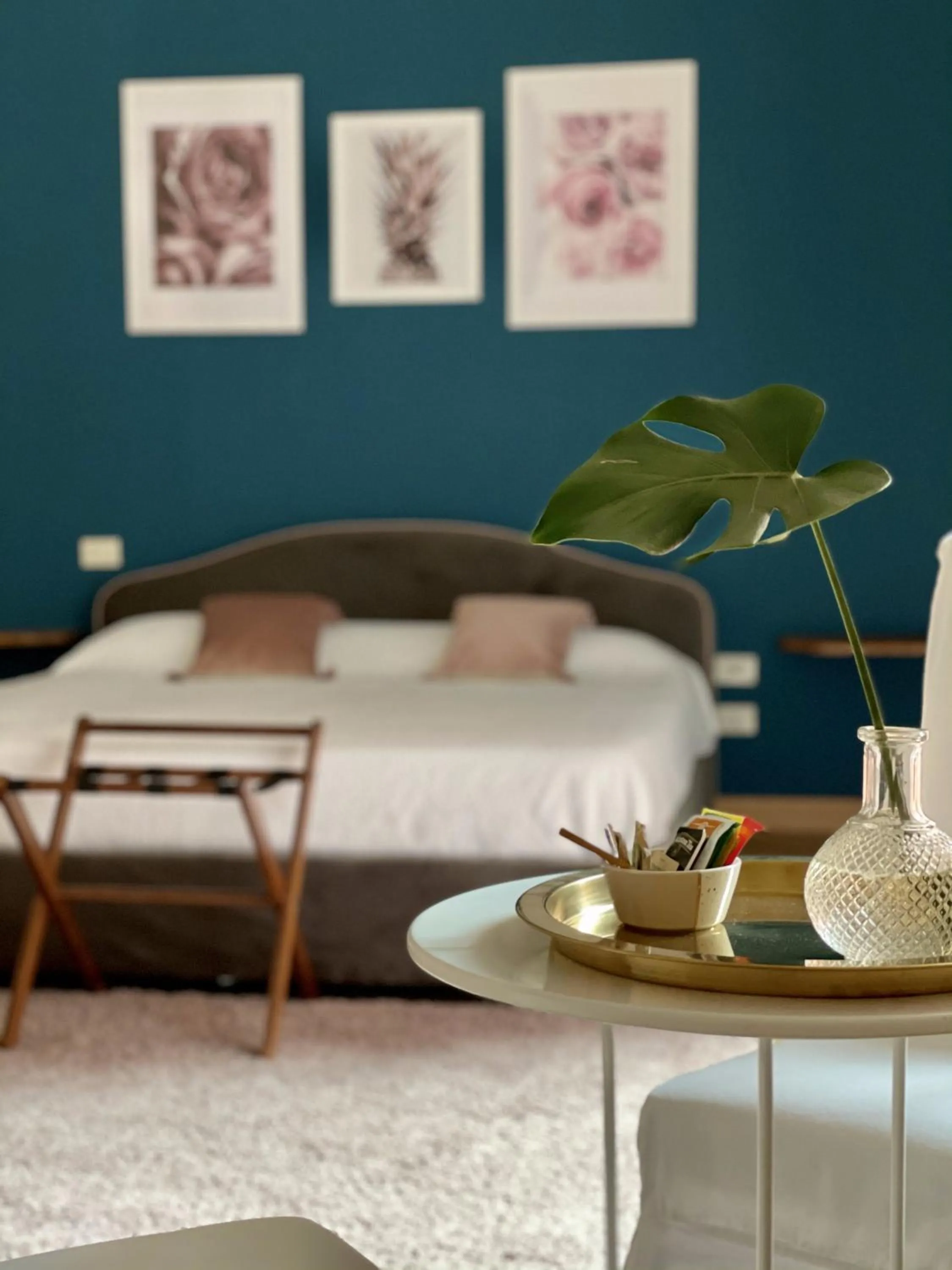 Bed in B&B Ruffo di Bagnara Palazzo Monumentale