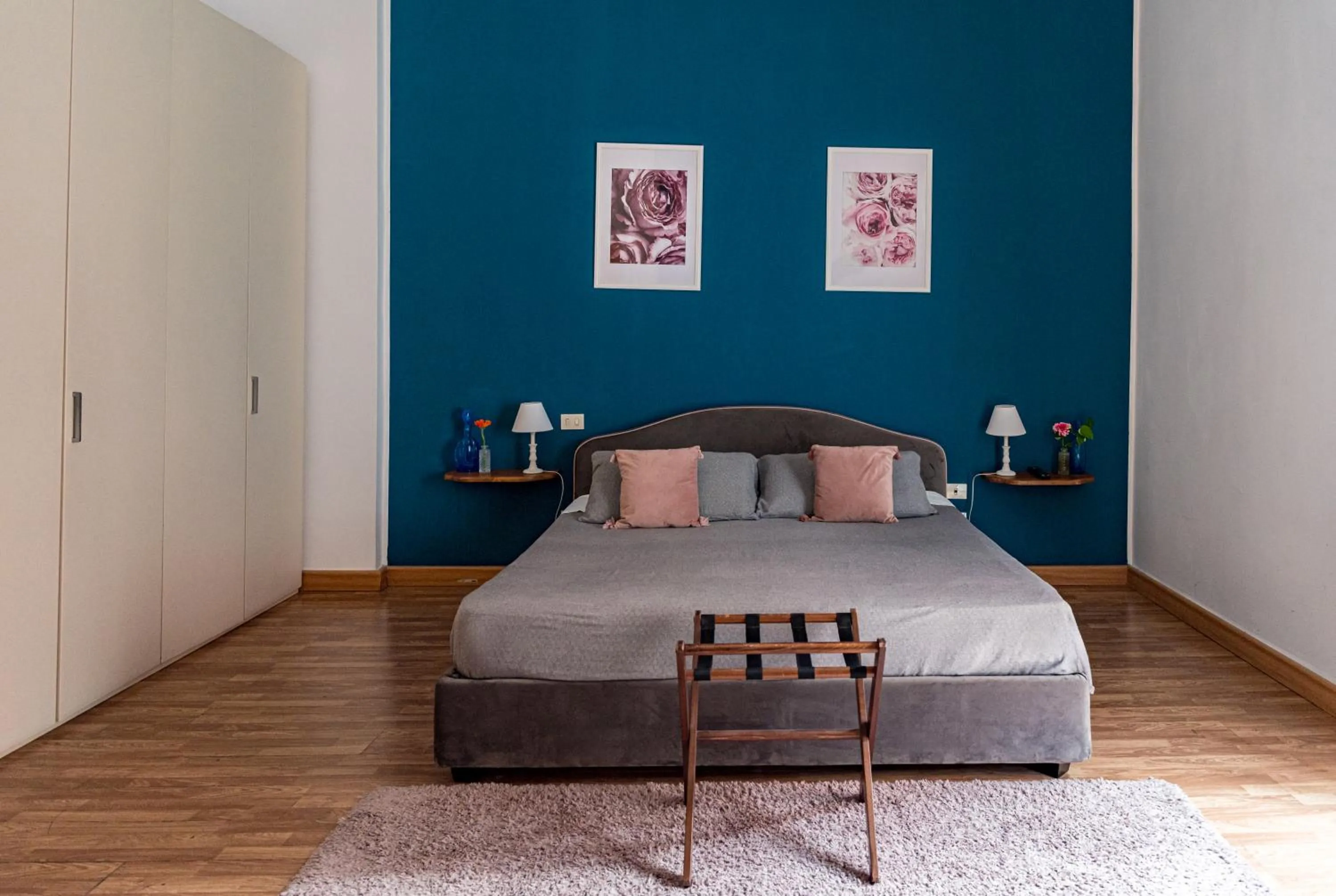 Bed in B&B Ruffo di Bagnara Palazzo Monumentale