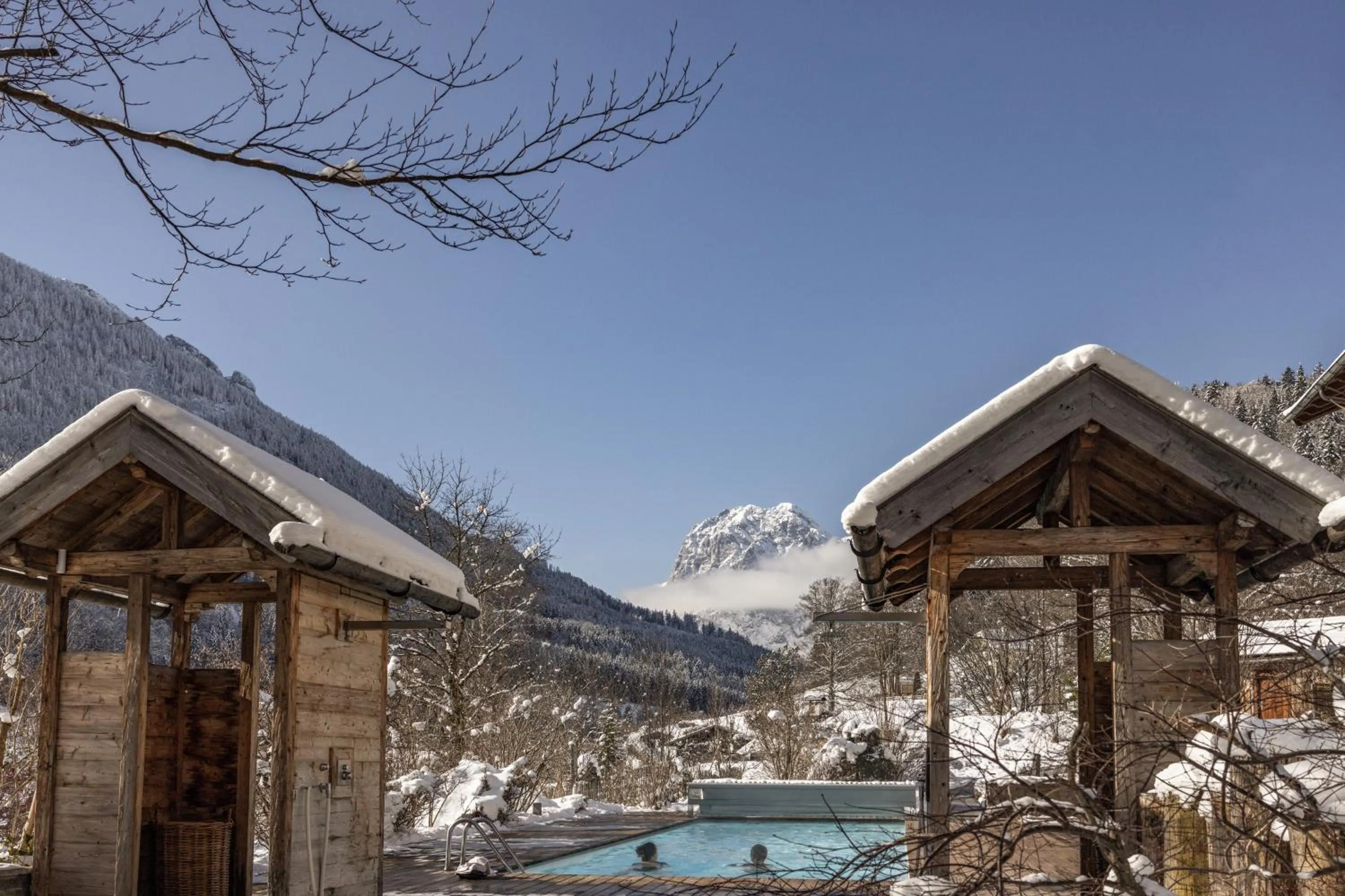Swimming pool in Berghotel Rehlegg