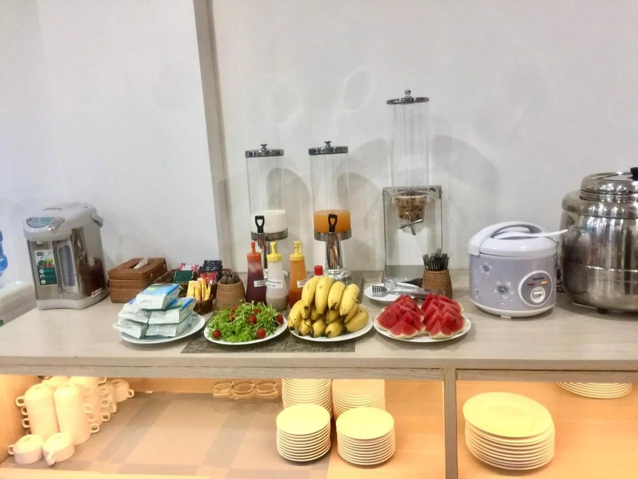 Buffet breakfast in HANA Stay