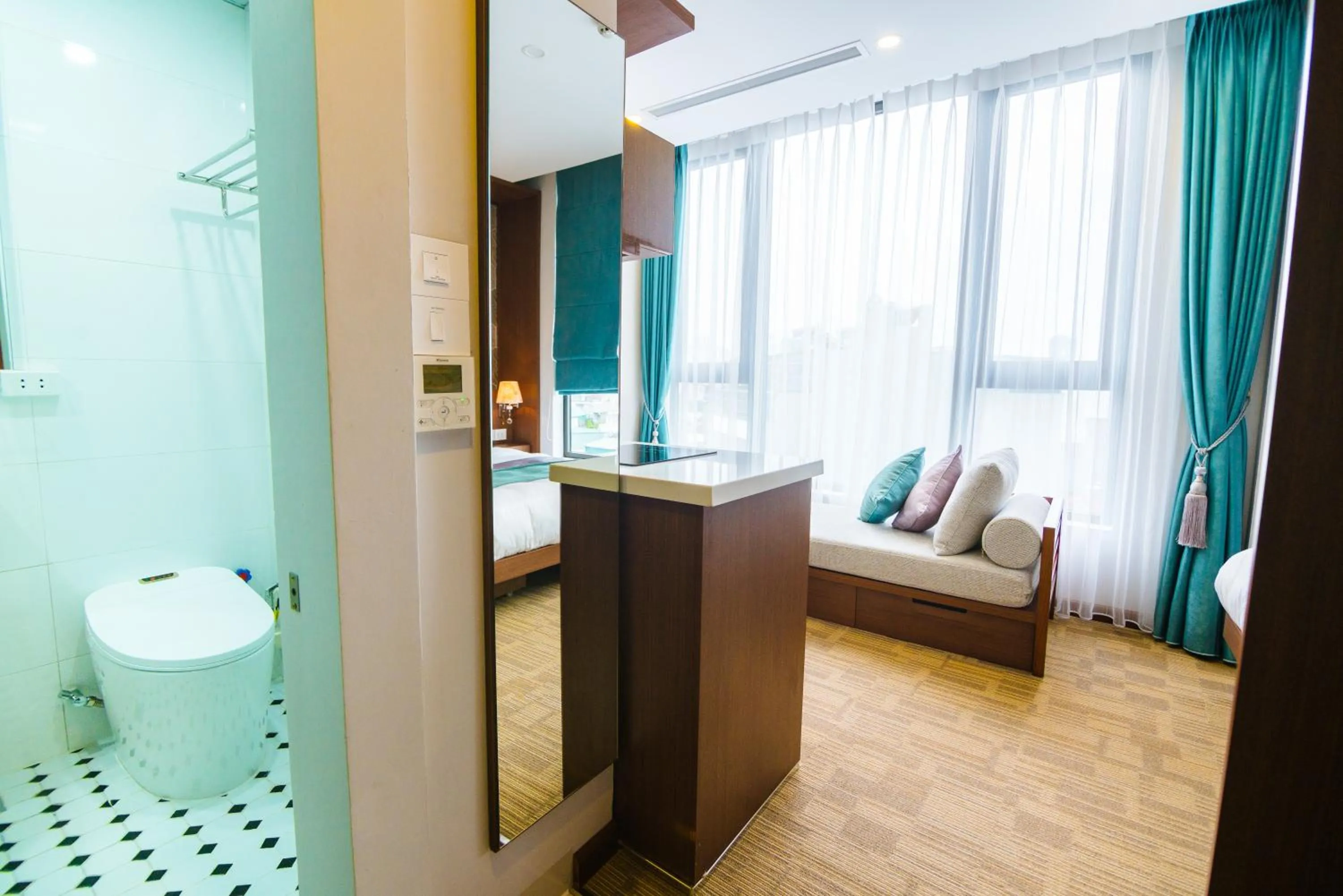 Seating area in HANA Stay