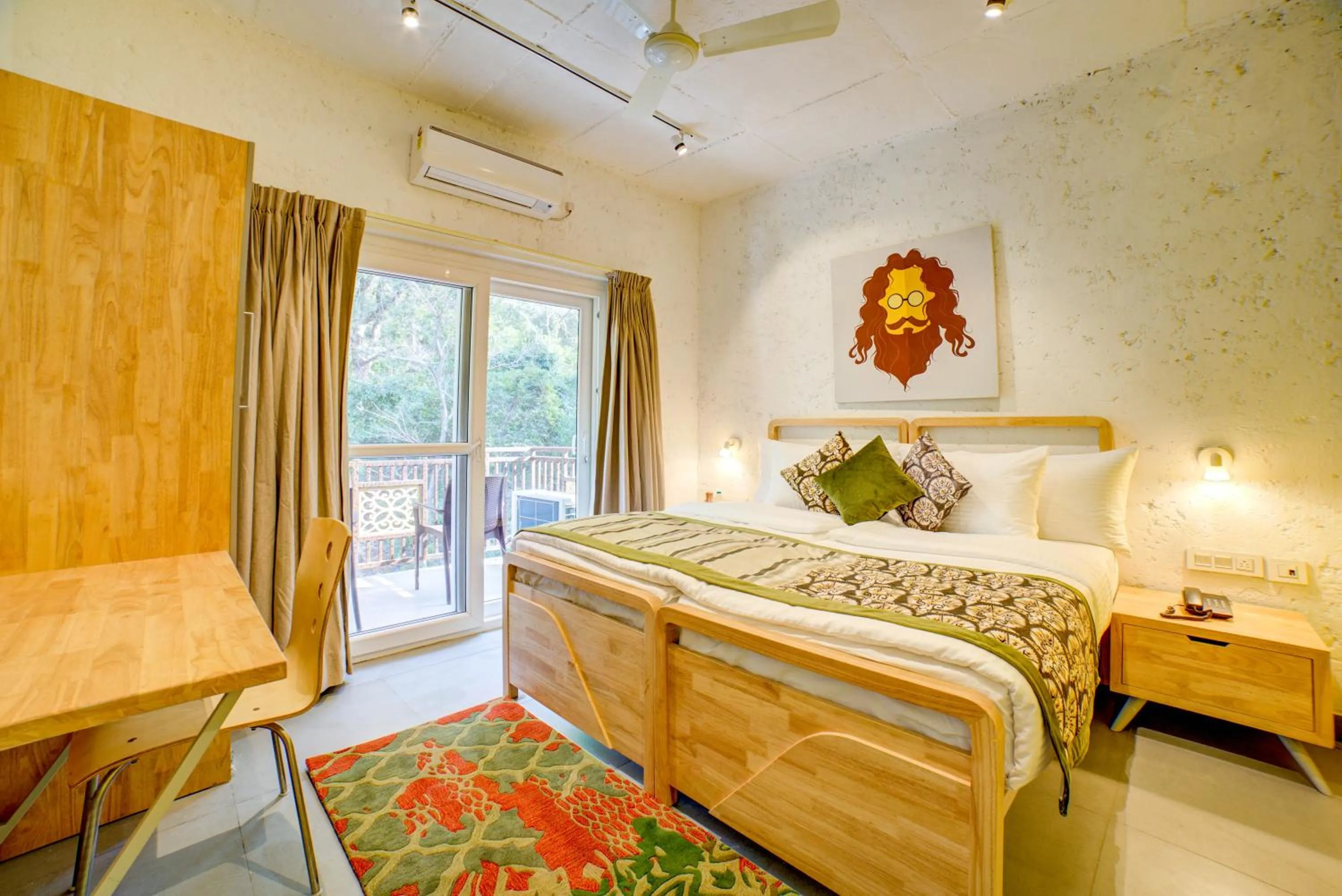 Bedroom, Bed in Bedzzz Rishikesh by Leisure Hotels