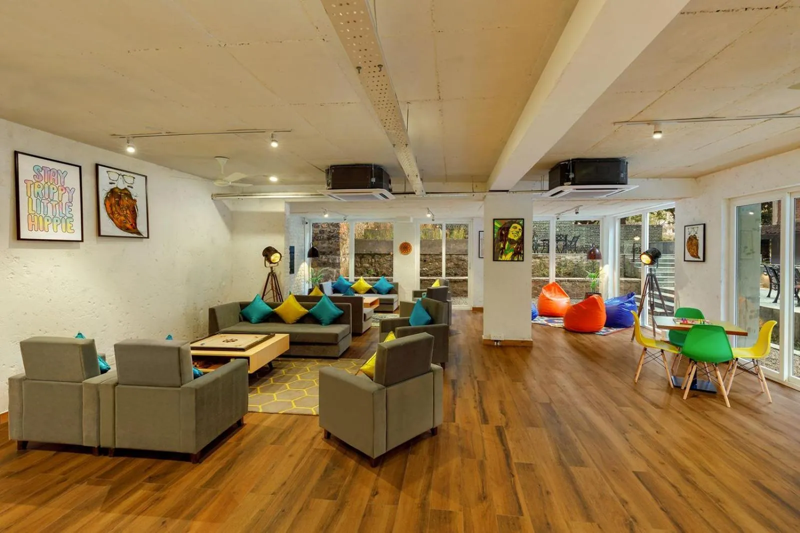 Seating area in Bedzzz Rishikesh by Leisure Hotels