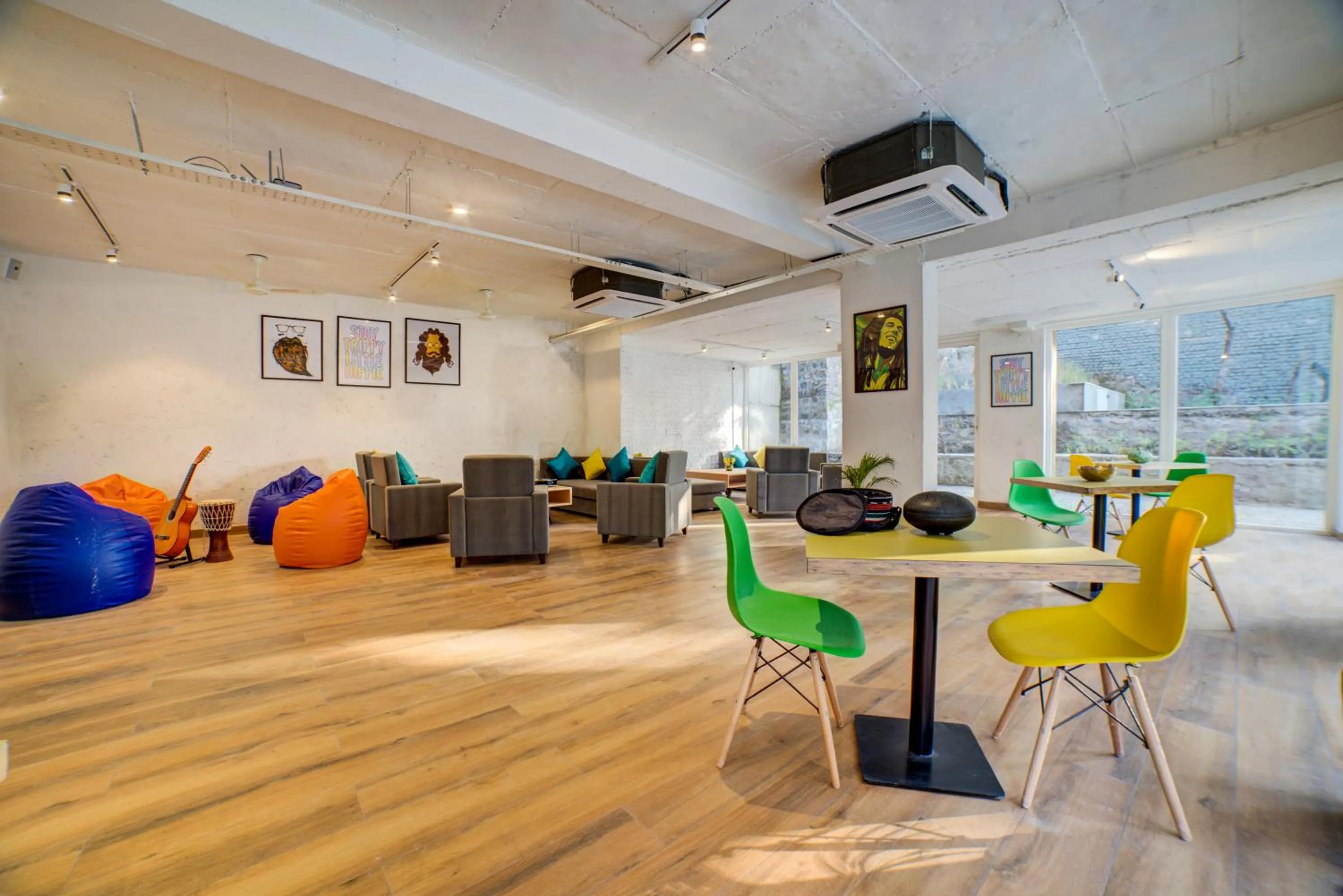 Seating area in Bedzzz Rishikesh by Leisure Hotels