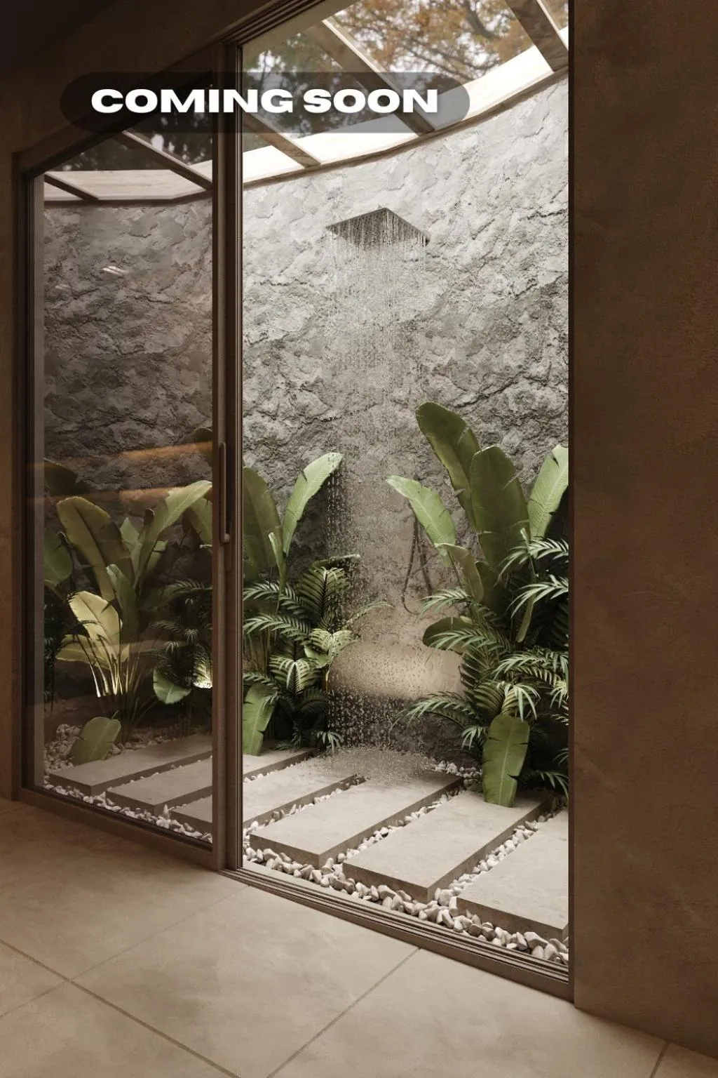 Shower in K Club Ubud