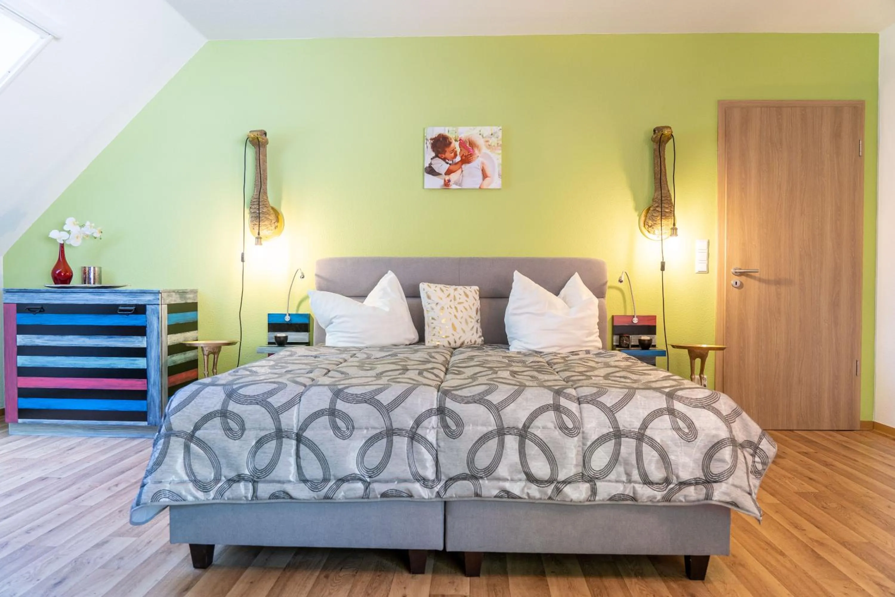 Bedroom, Bed in Hotel Zur Waldhufe