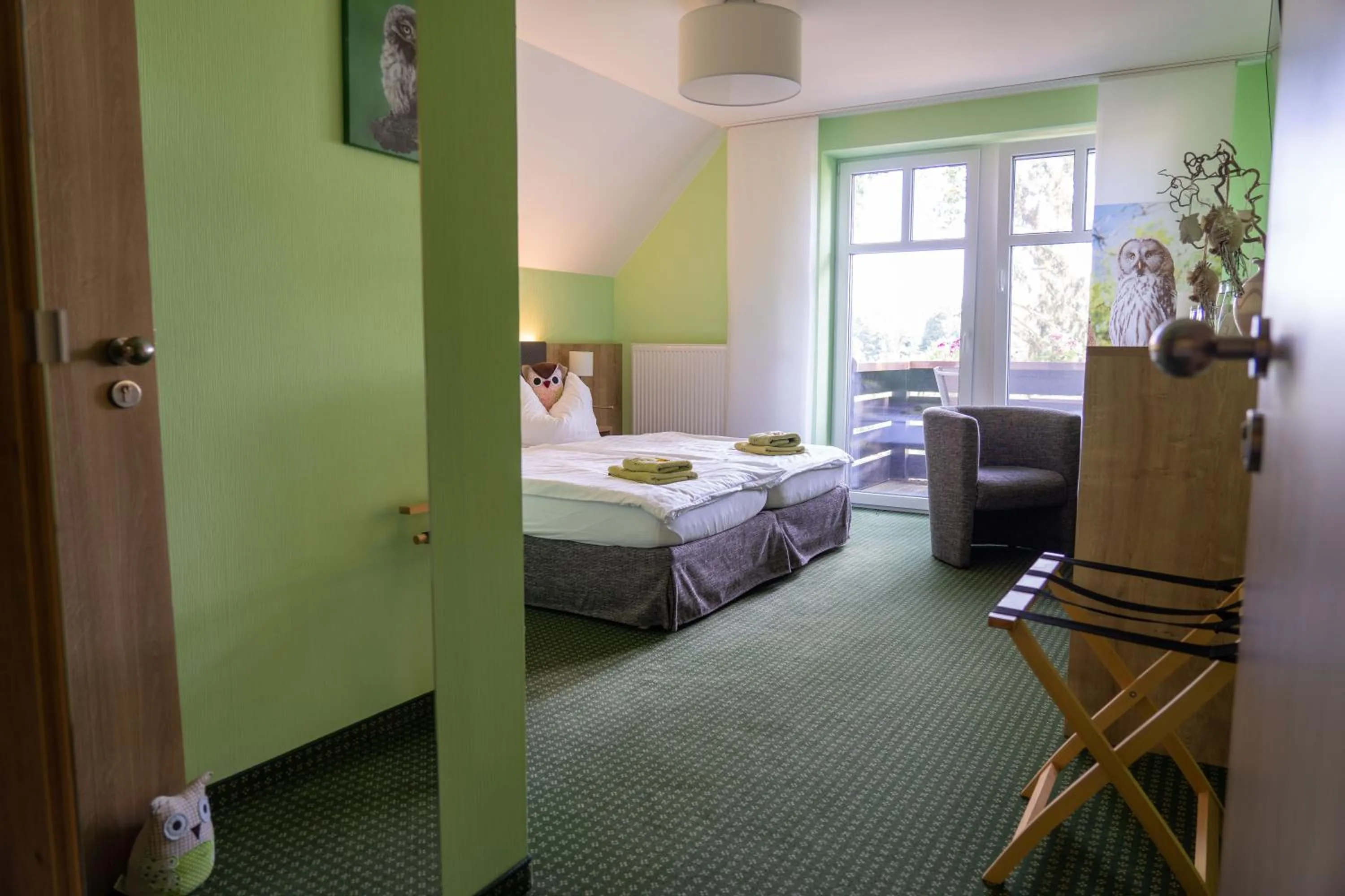Photo of the whole room, Bed in Hotel Zur Waldhufe