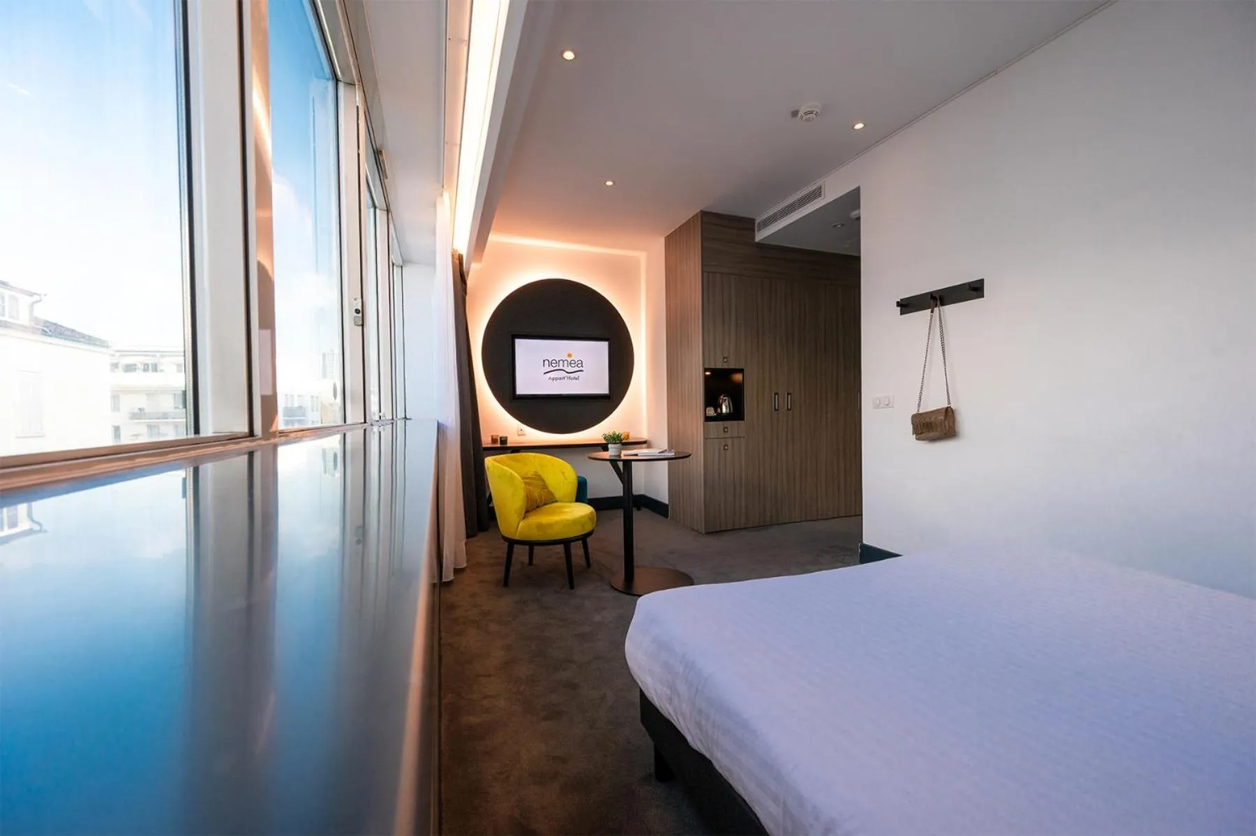 Photo of the whole room, Bed in Nemea Appart Hotel Paris Levallois