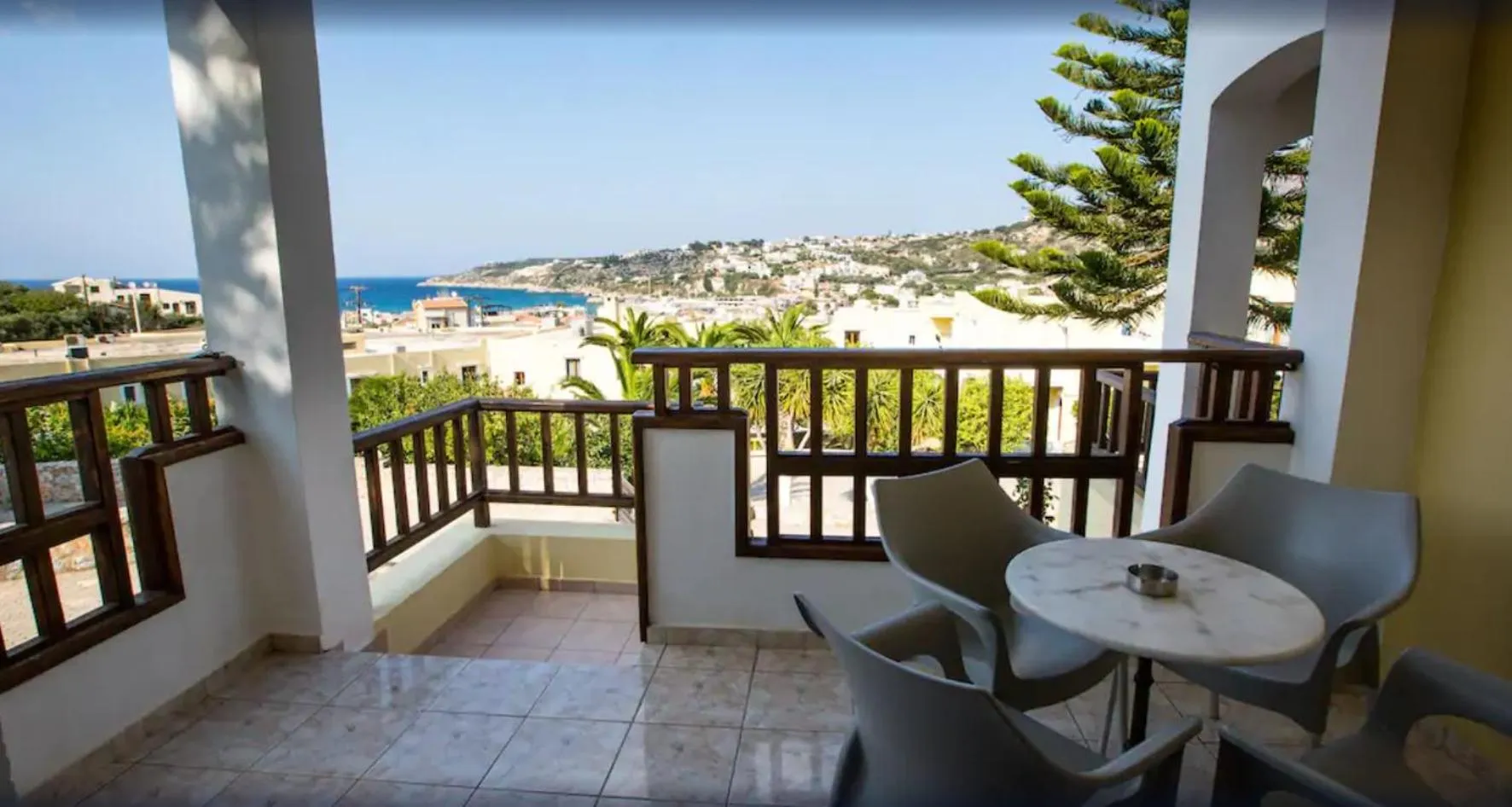 Balcony/Terrace in Almyrida Village & Waterpark