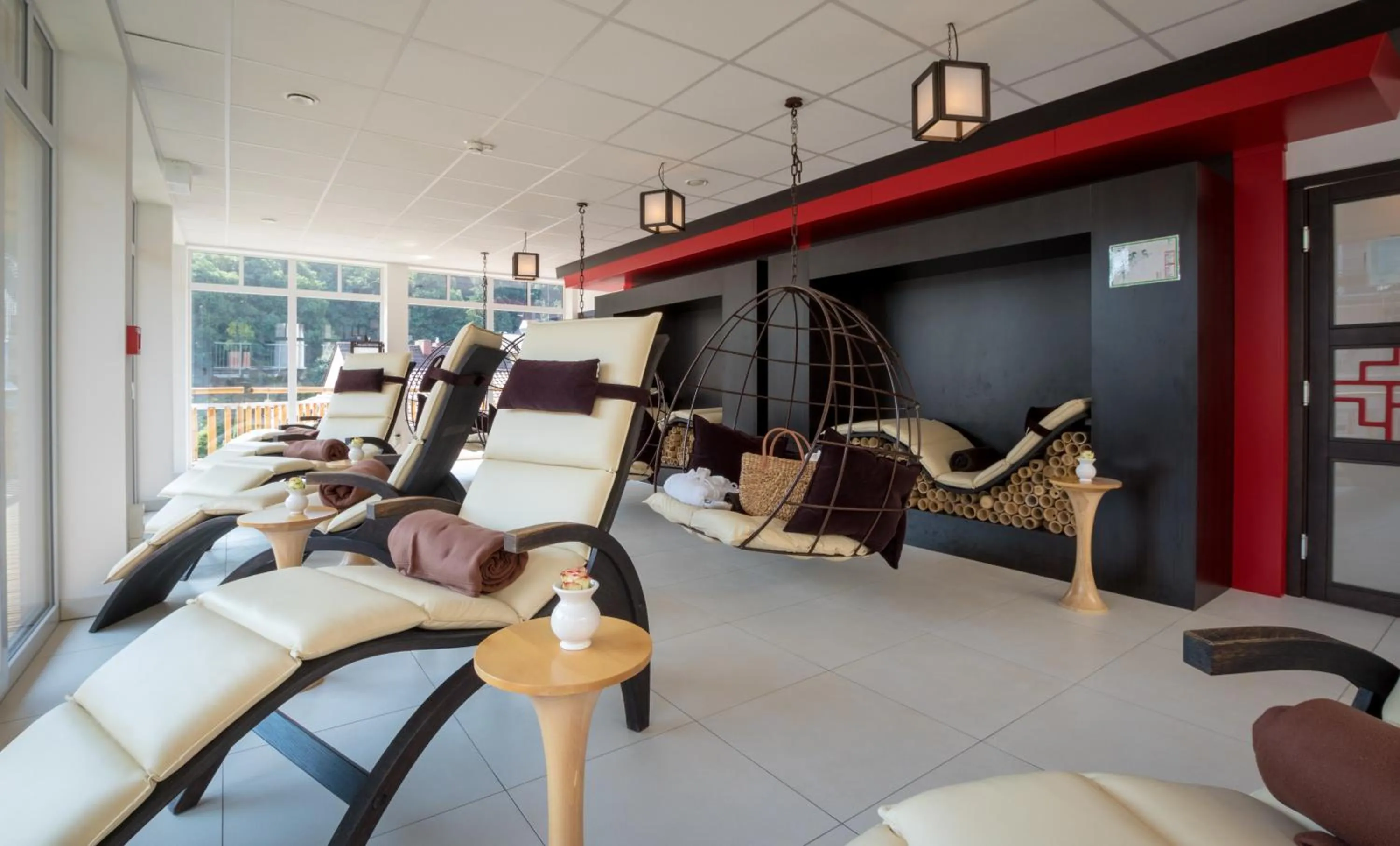 Communal lounge/ TV room in Wellness- und Gartenhotel Heusser