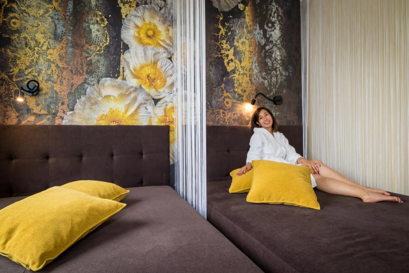 Spa and wellness centre/facilities, Bed in Wellness- und Gartenhotel Heusser