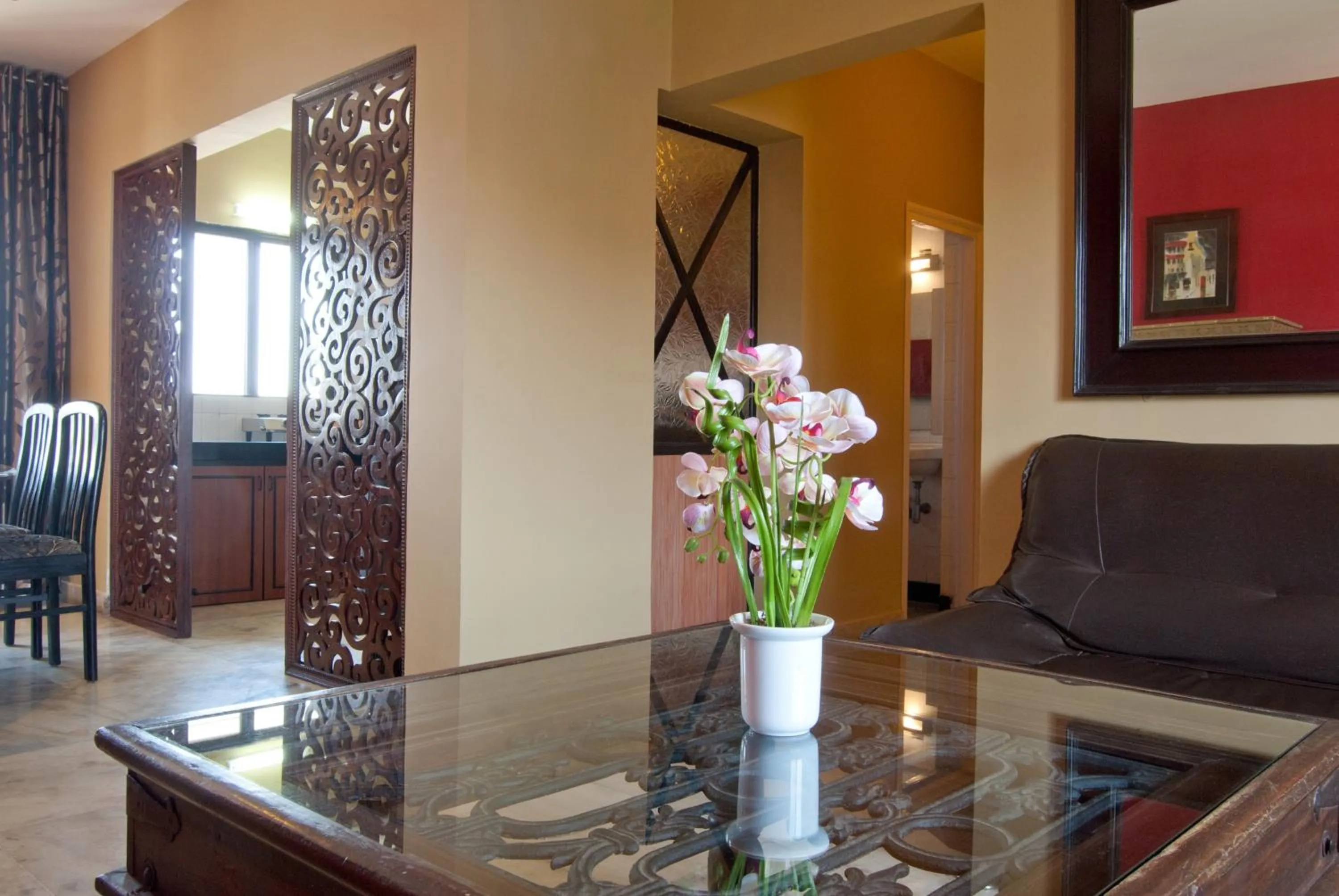 Seating area in Landmark Asia Serviced Apartments