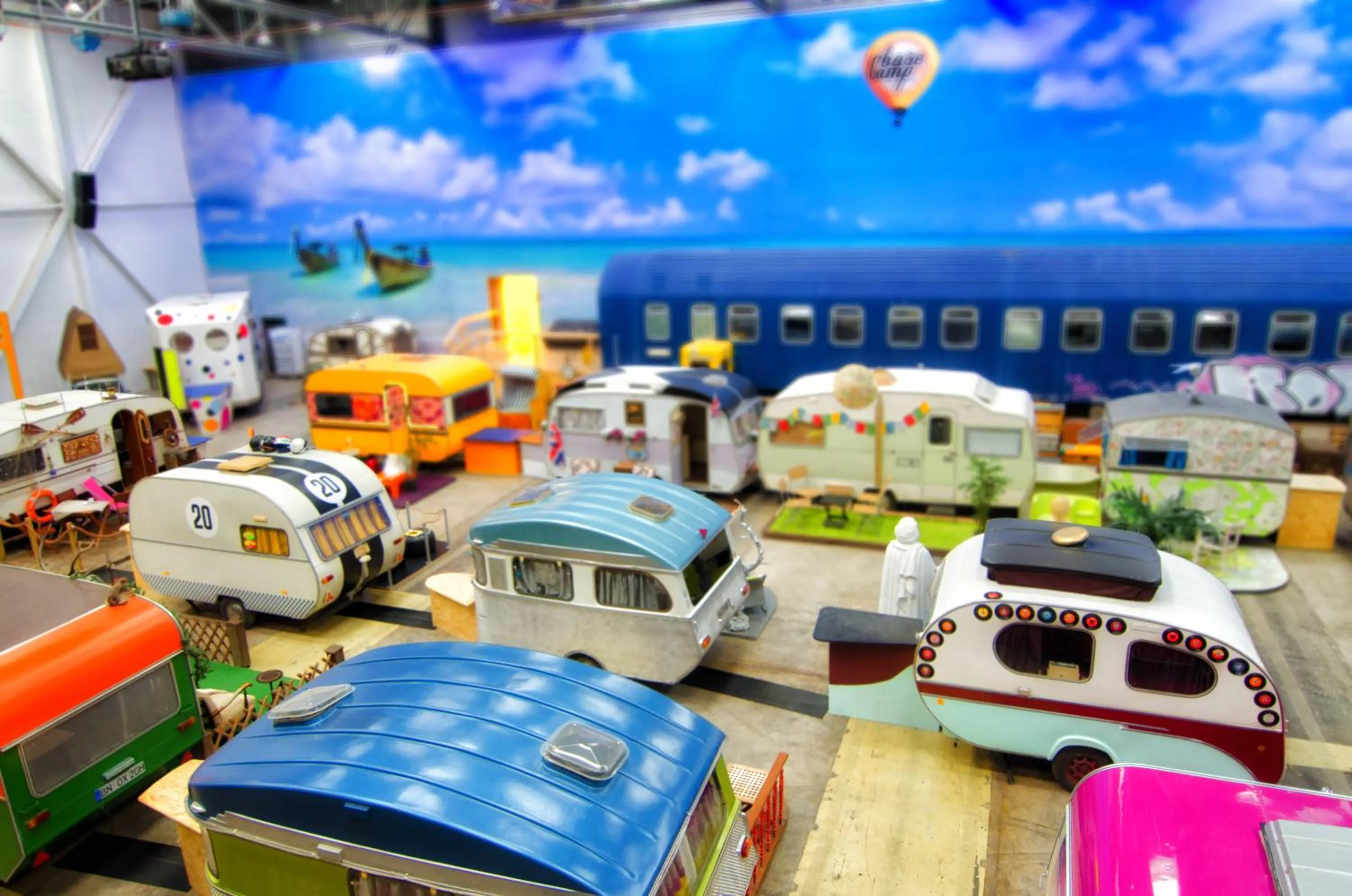 Bird's eye view in BaseCamp Bonn