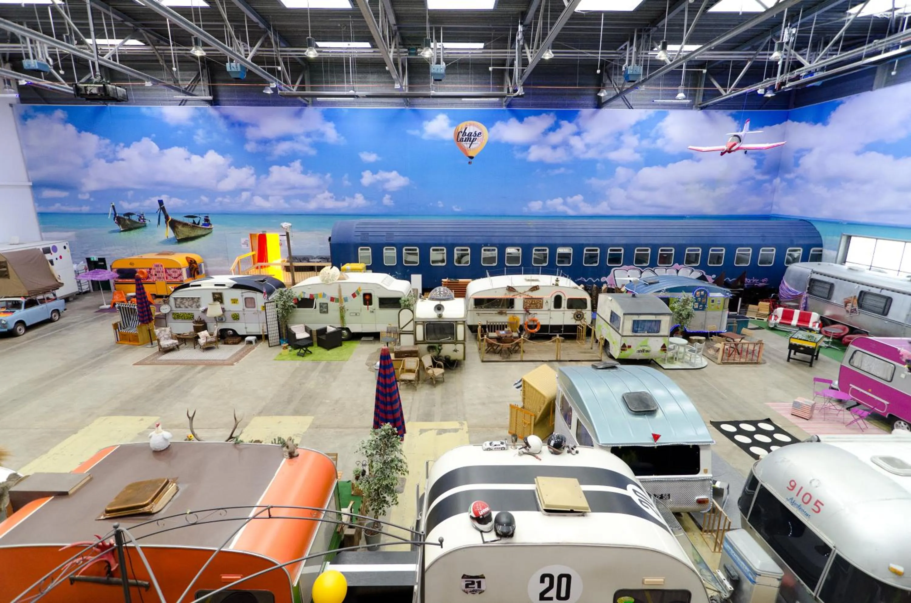 Bird's eye view in BaseCamp Bonn