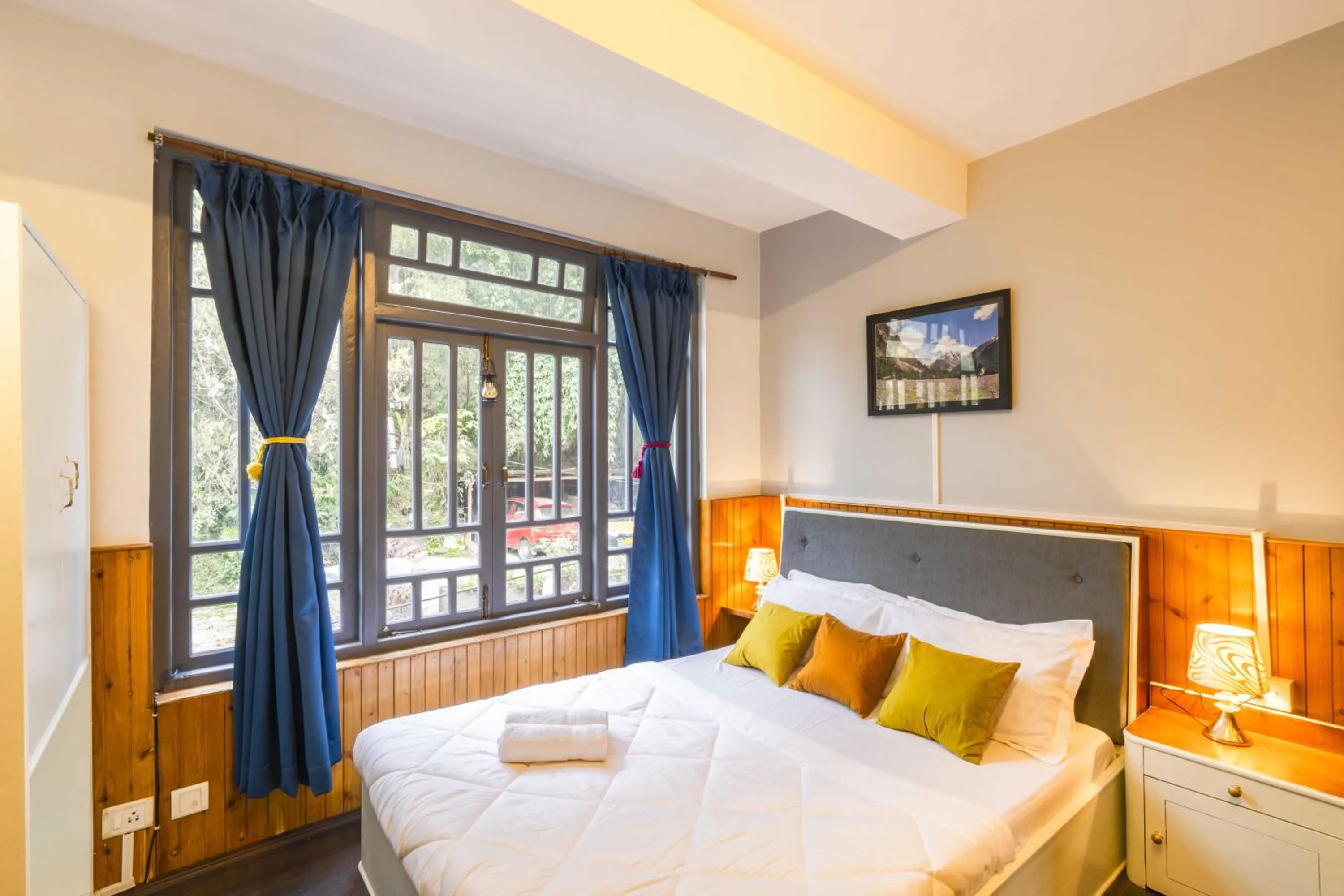 Bed in Zostel Gangtok