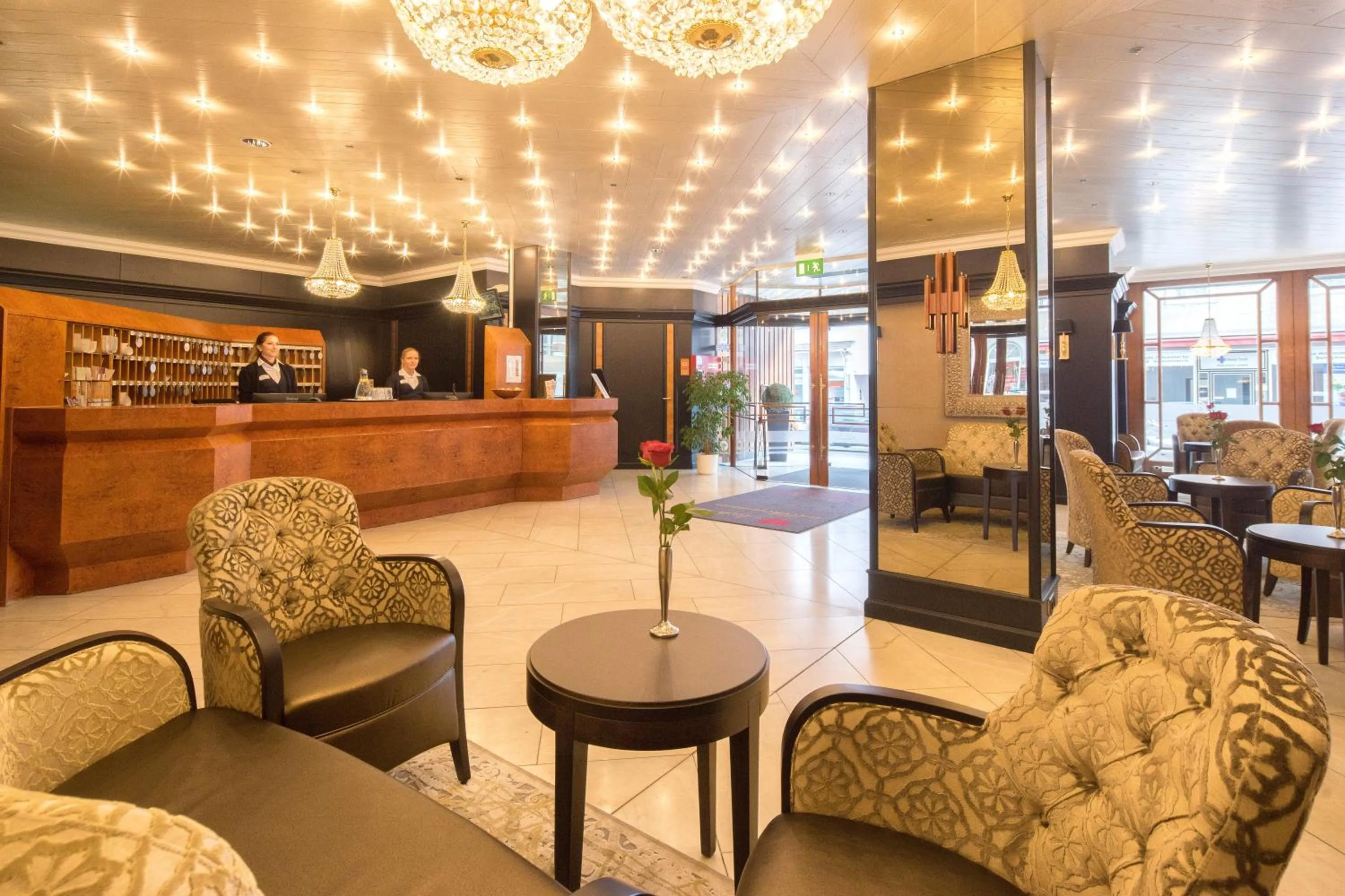 Lobby or reception in Marburger Hof