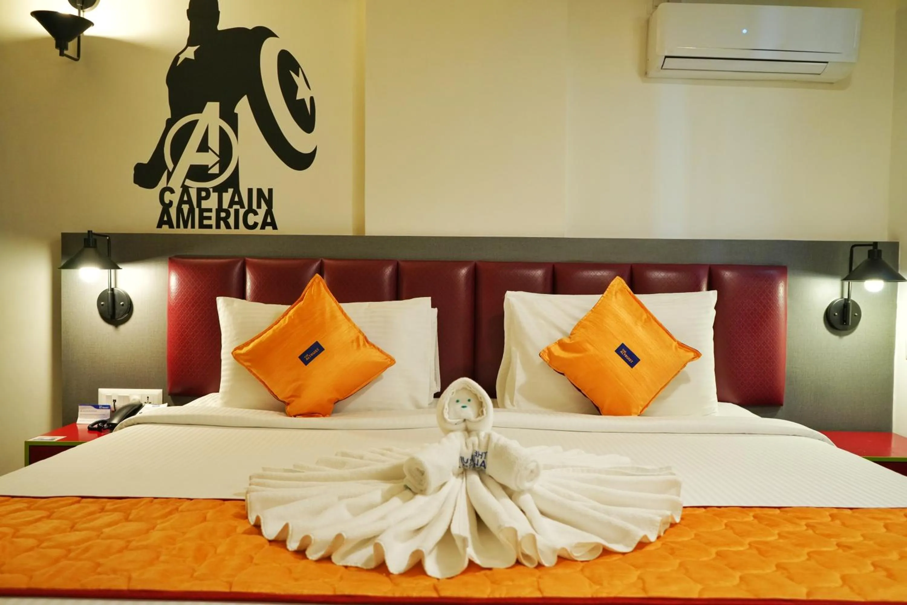 Bed in The Altruist Hotel Whitefield