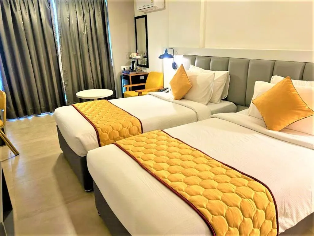 Bed in The Altruist Hotel Whitefield