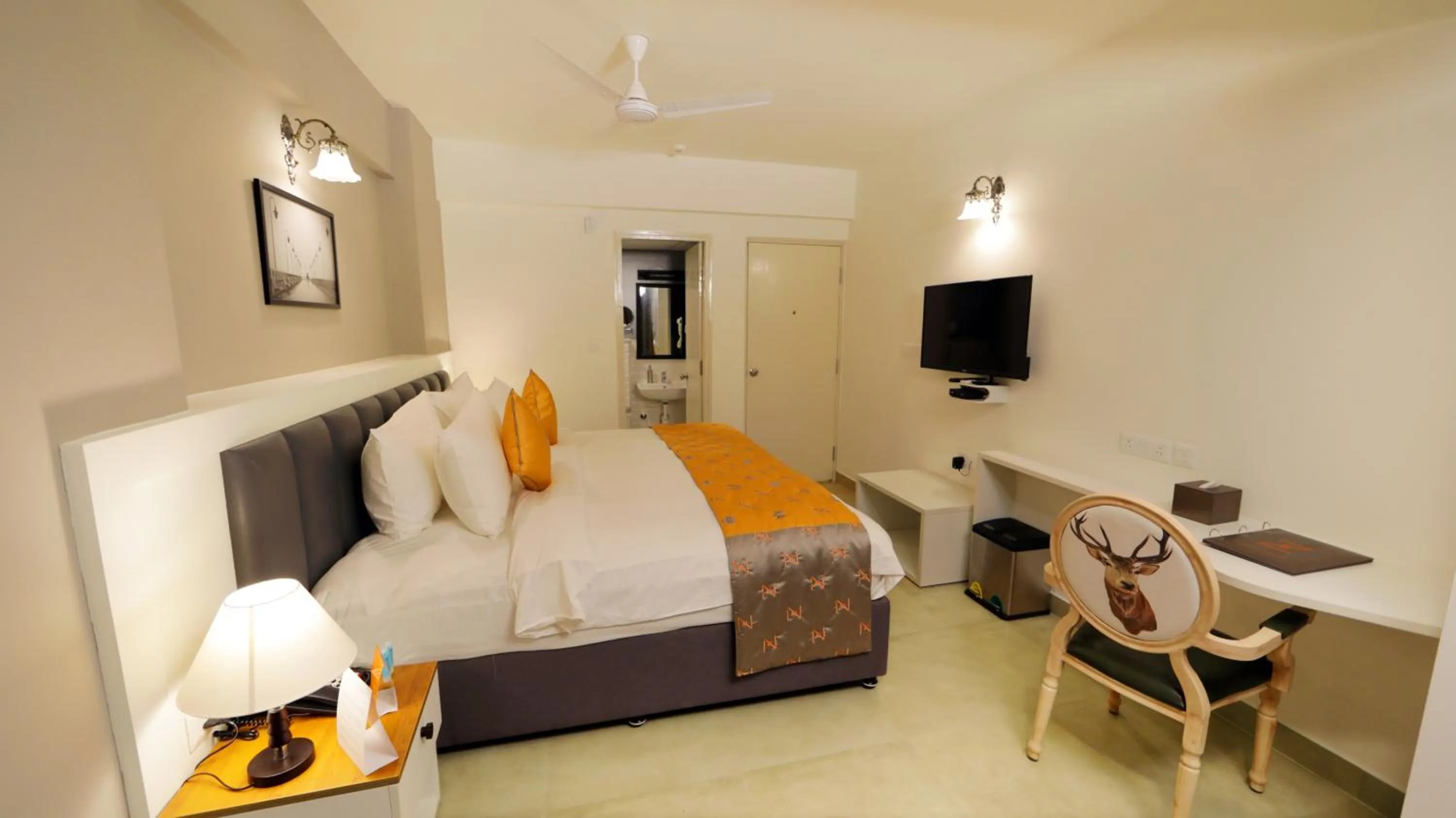 Bed in The Altruist Hotel Whitefield