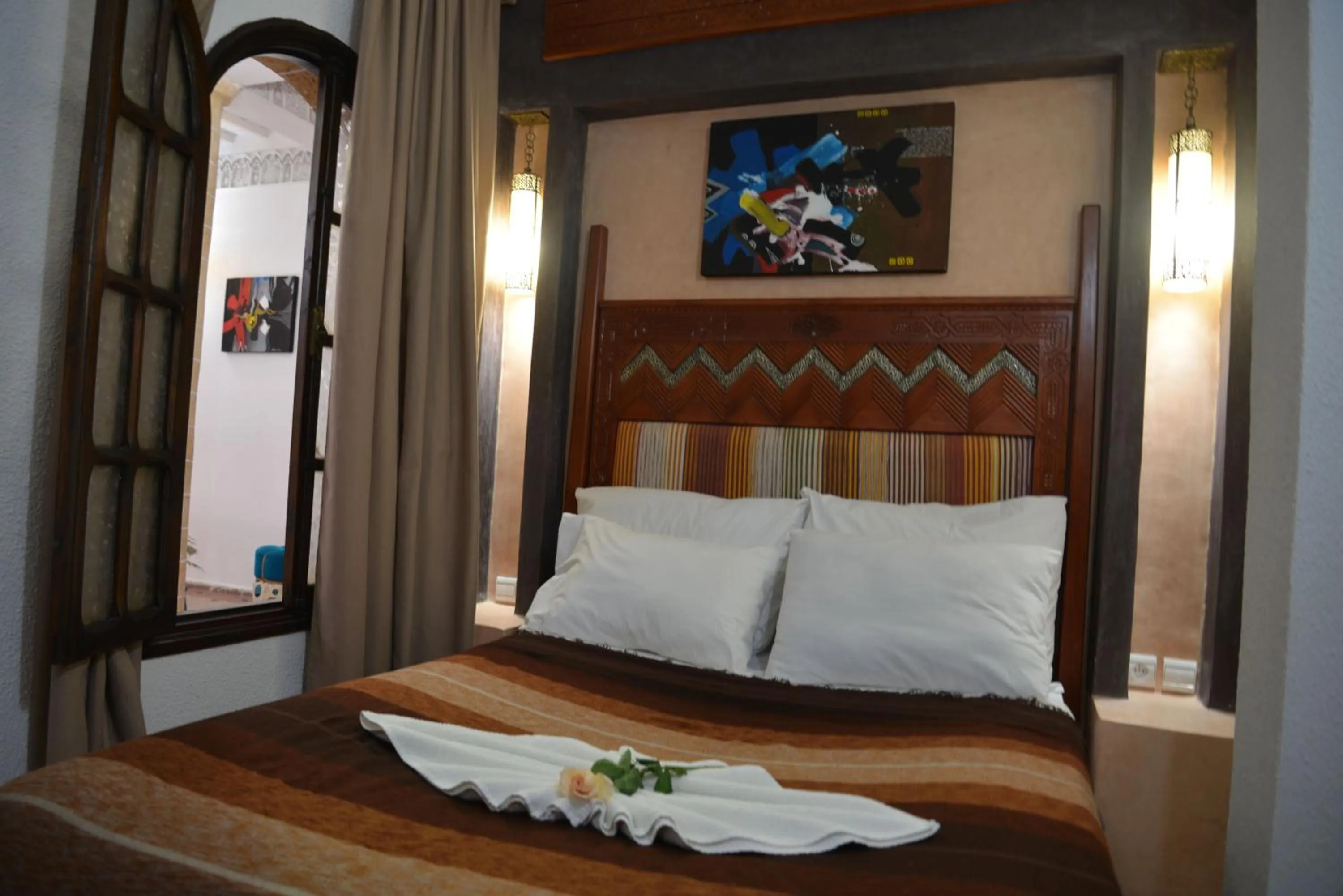 Bedroom, Bed in Riad Nakhla