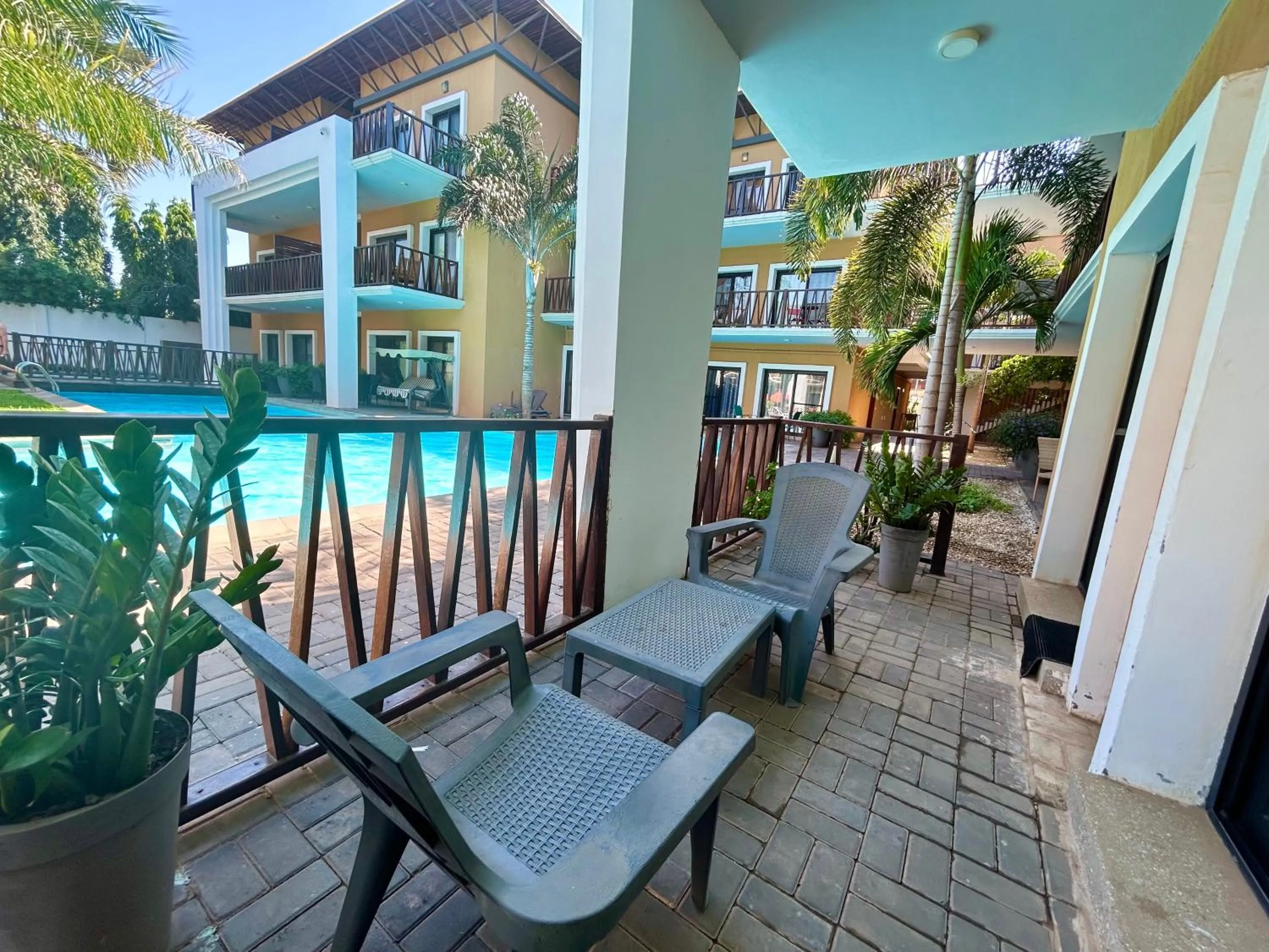 Patio in Forest View Apartments
