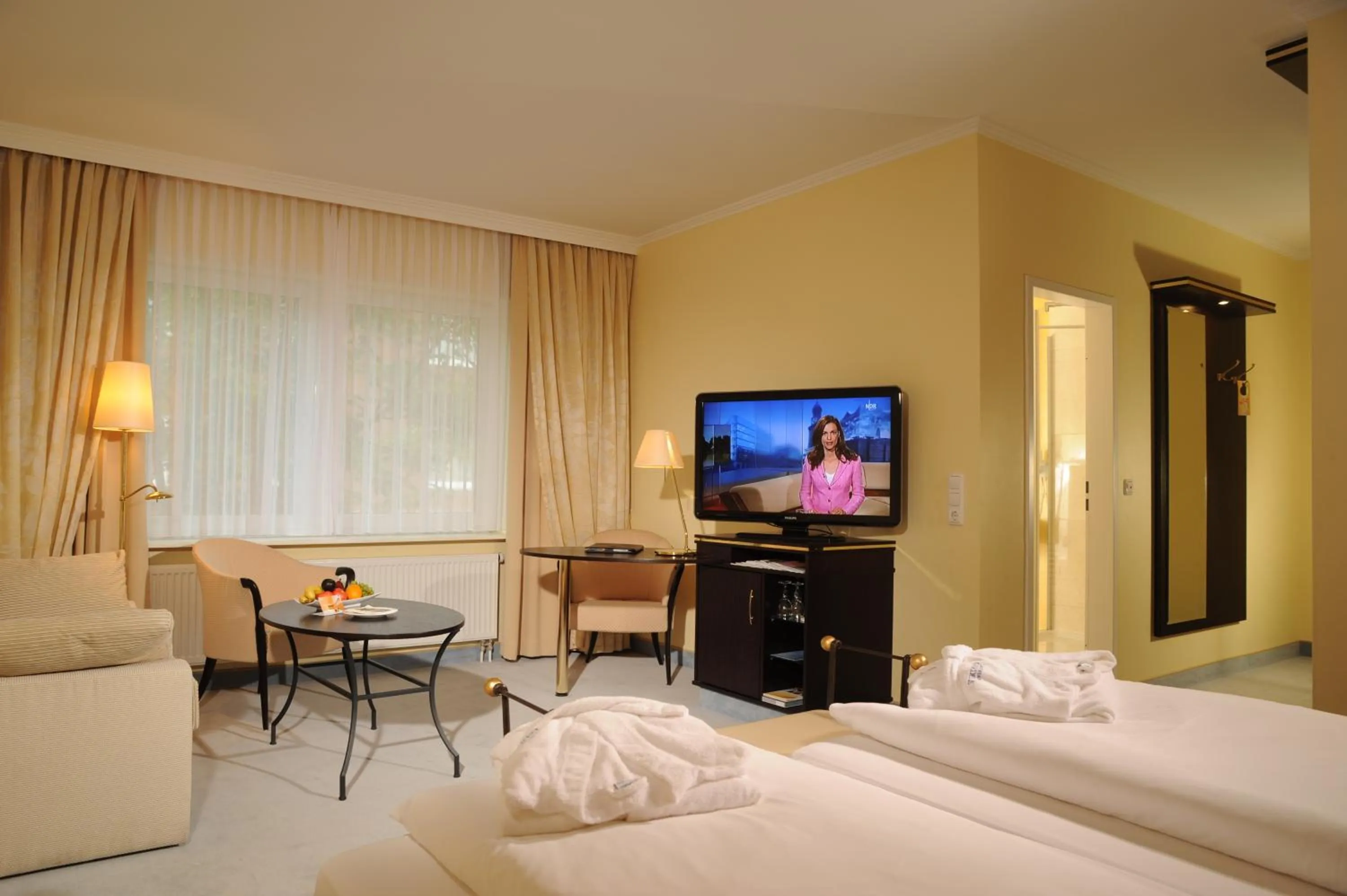 Bed in Ringhotel Gardels