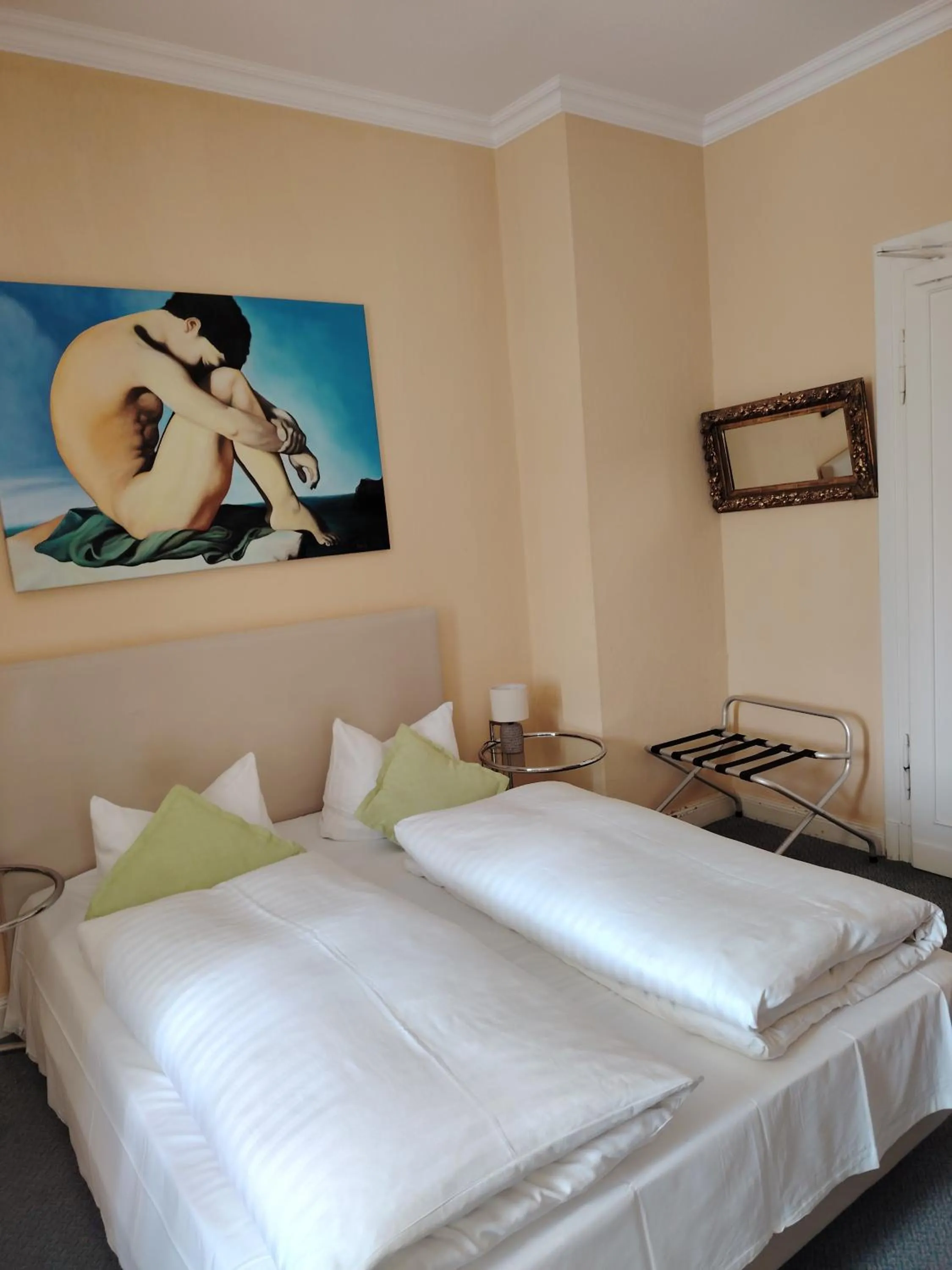 Bed in Hotel Drei Kronen