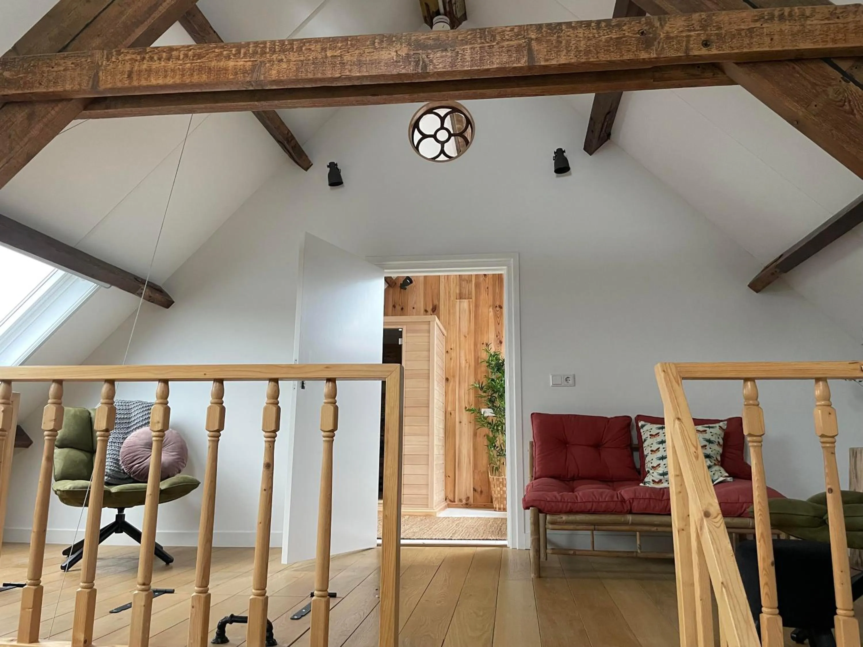 Living room in B & B 'Droom in de polder de Suite met prive sauna