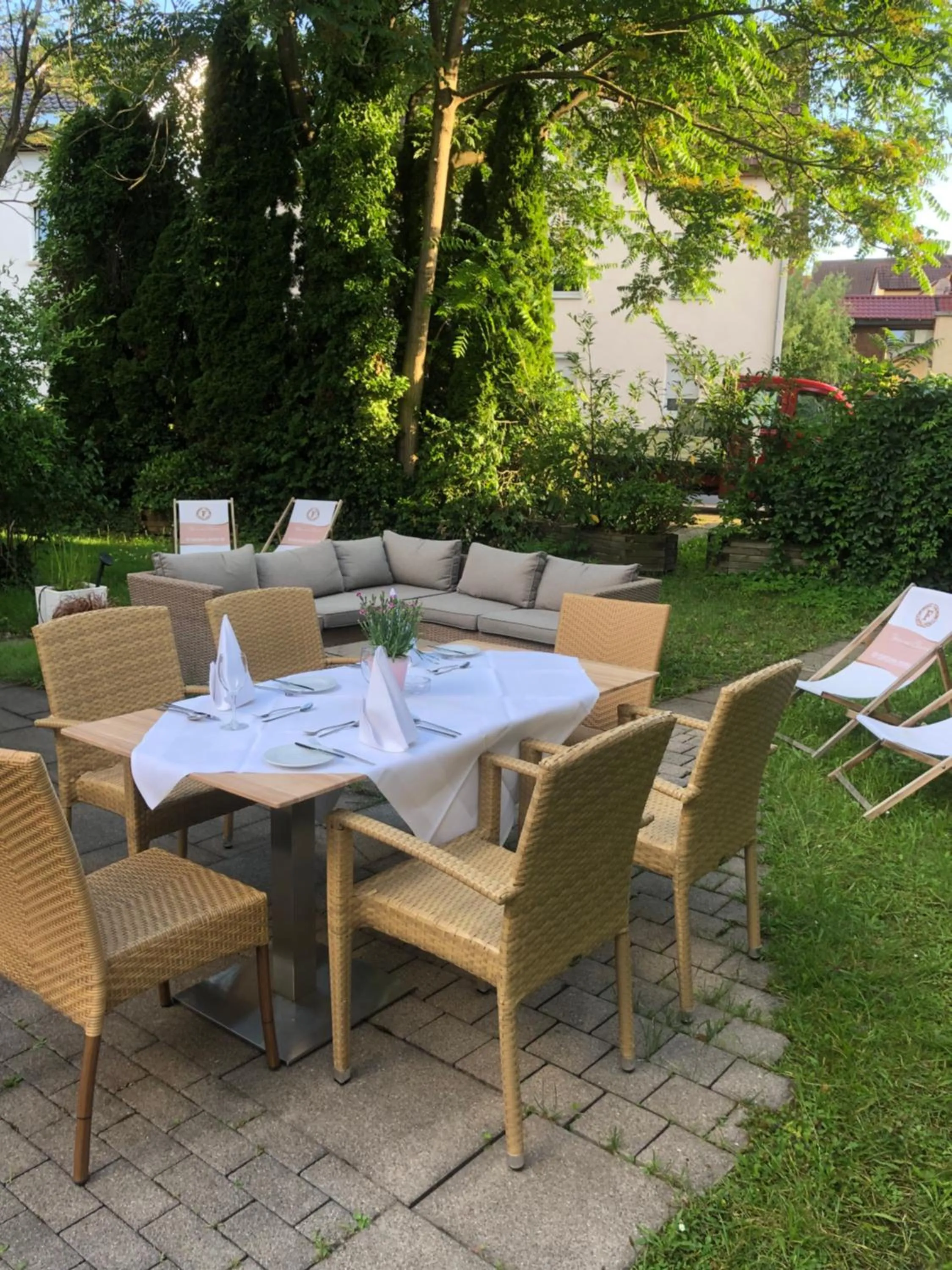Patio in City Hotel Fortuna Reutlingen