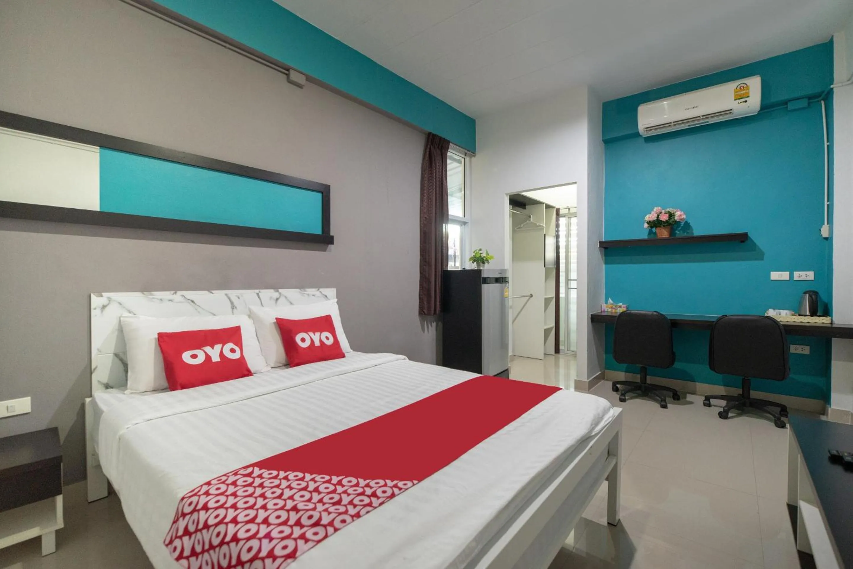 Bedroom in OYO 801 Inndy suite